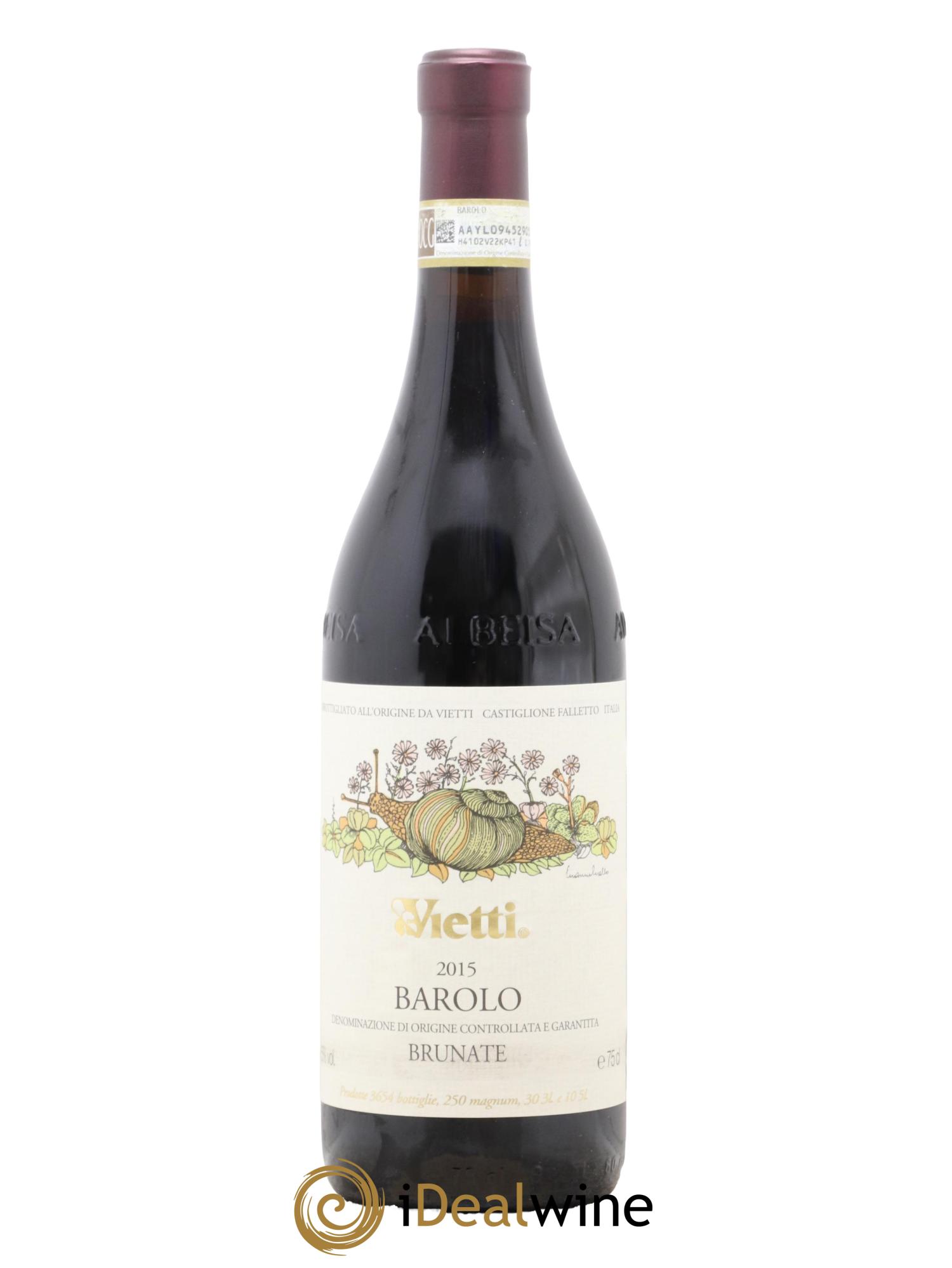 Barolo DOCG Brunate Vietti 2015 - Lotto di 1 bottiglia - 0