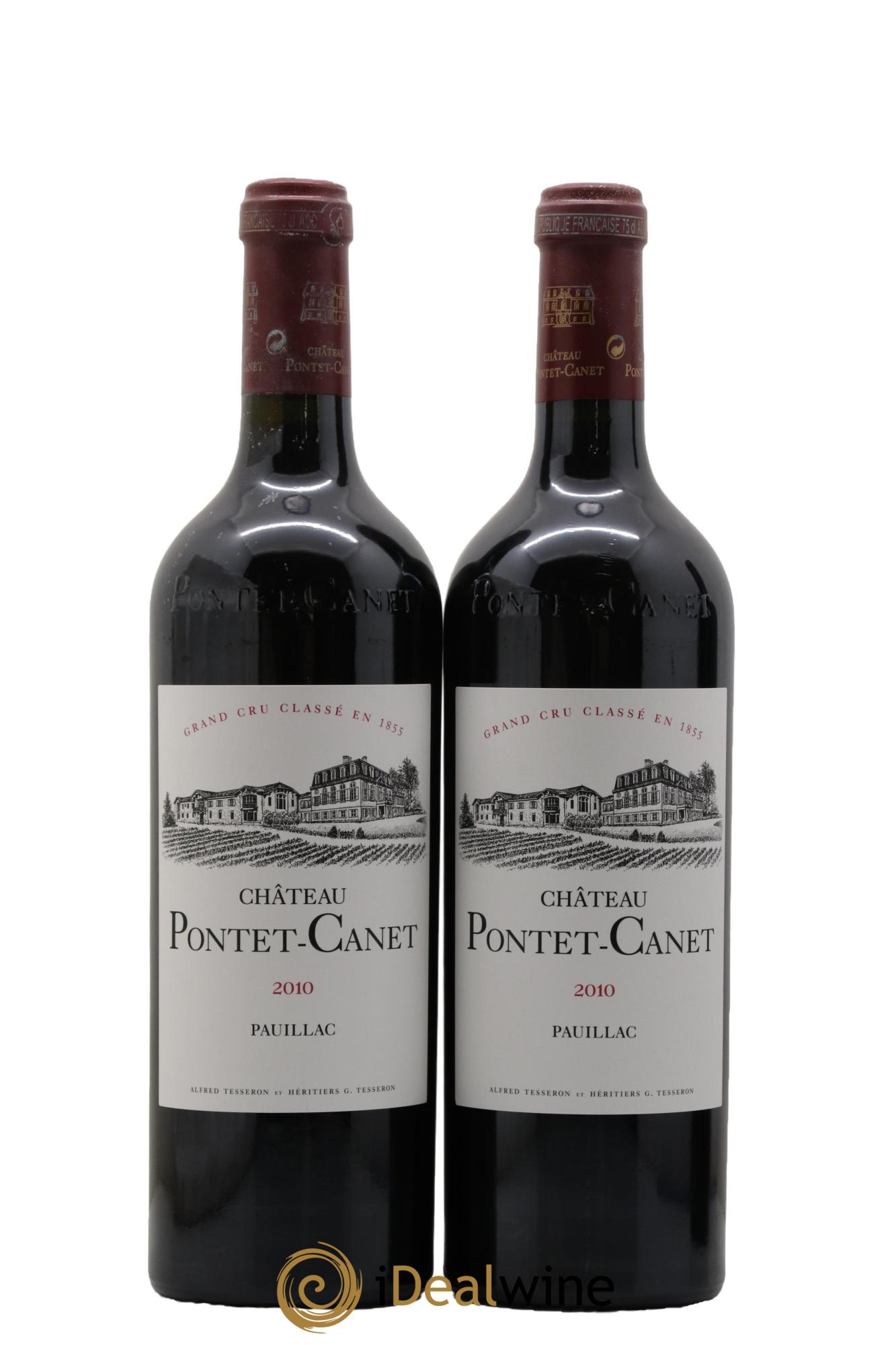 Château Pontet Canet 5ème Grand Cru Classé 2010 - Lotto di 2 bottiglie - 0