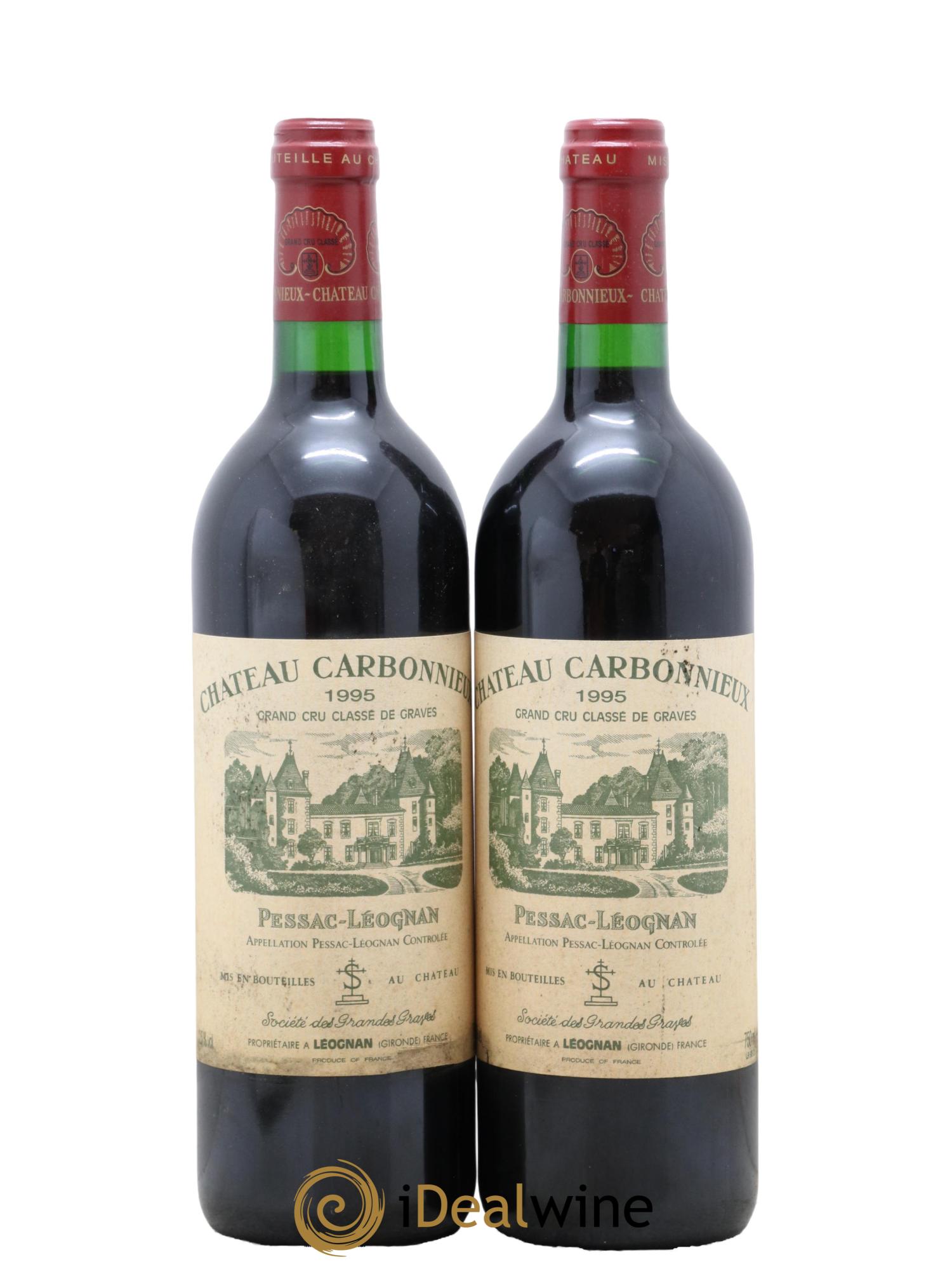 Château Carbonnieux Cru Classé de Graves  1995 - Lot de 2 bouteilles - 0