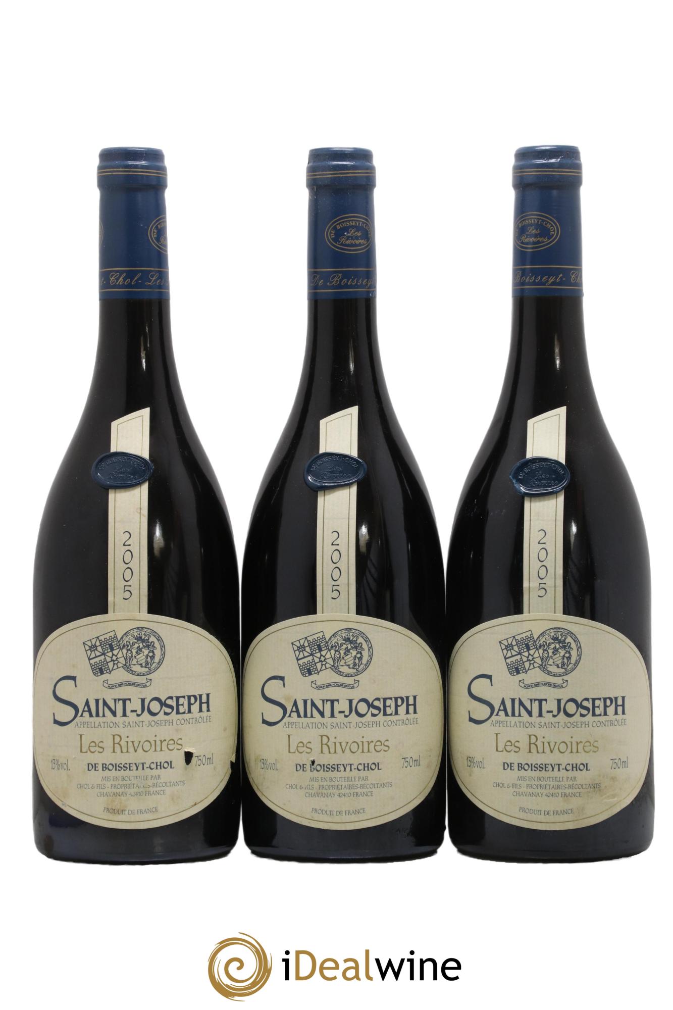 Saint-Joseph Les Rivoires Domaine De Boisseyt Chol 2005 - Lot de 6 bouteilles - 1