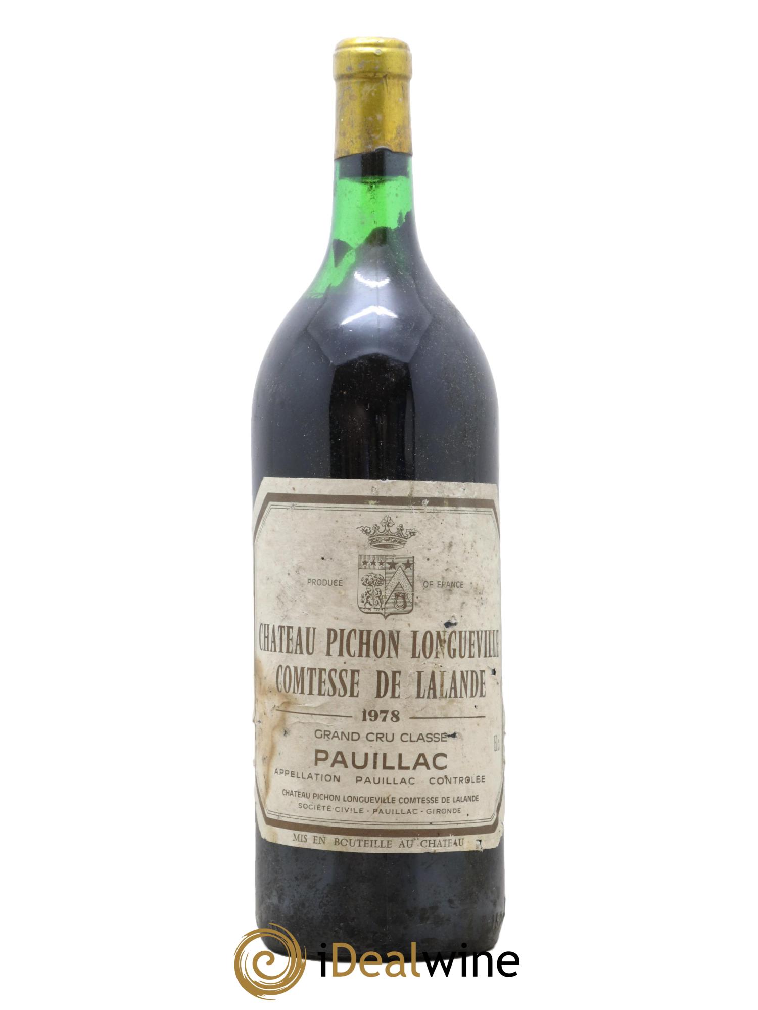 Château Pichon Longueville Comtesse de Lalande 2ème Grand Cru Classé 1978 - Lot de 1 magnum - 0