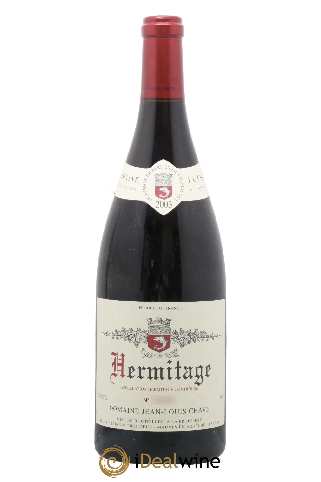 Hermitage Jean-Louis Chave 2003 - Lotto di 1 magnum - 0