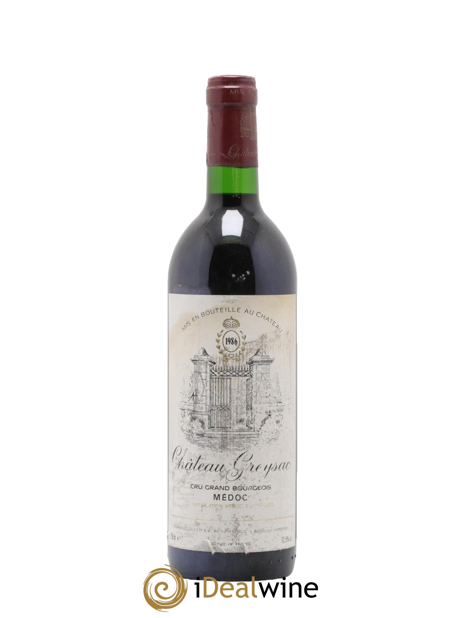 Château Greysac Cru Bourgeois 1986 - Posten von 1 Flasche - 0