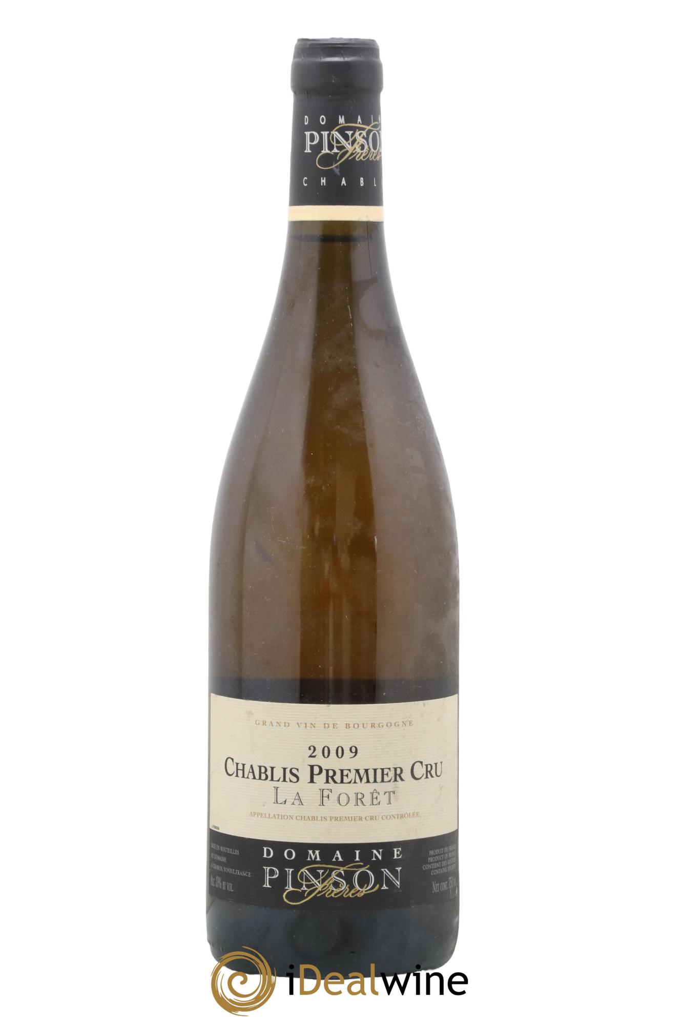 Chablis 1er Cru La Forêt Pinson Frères (Domaine) 2009 - Lot of 1 bottle - 0