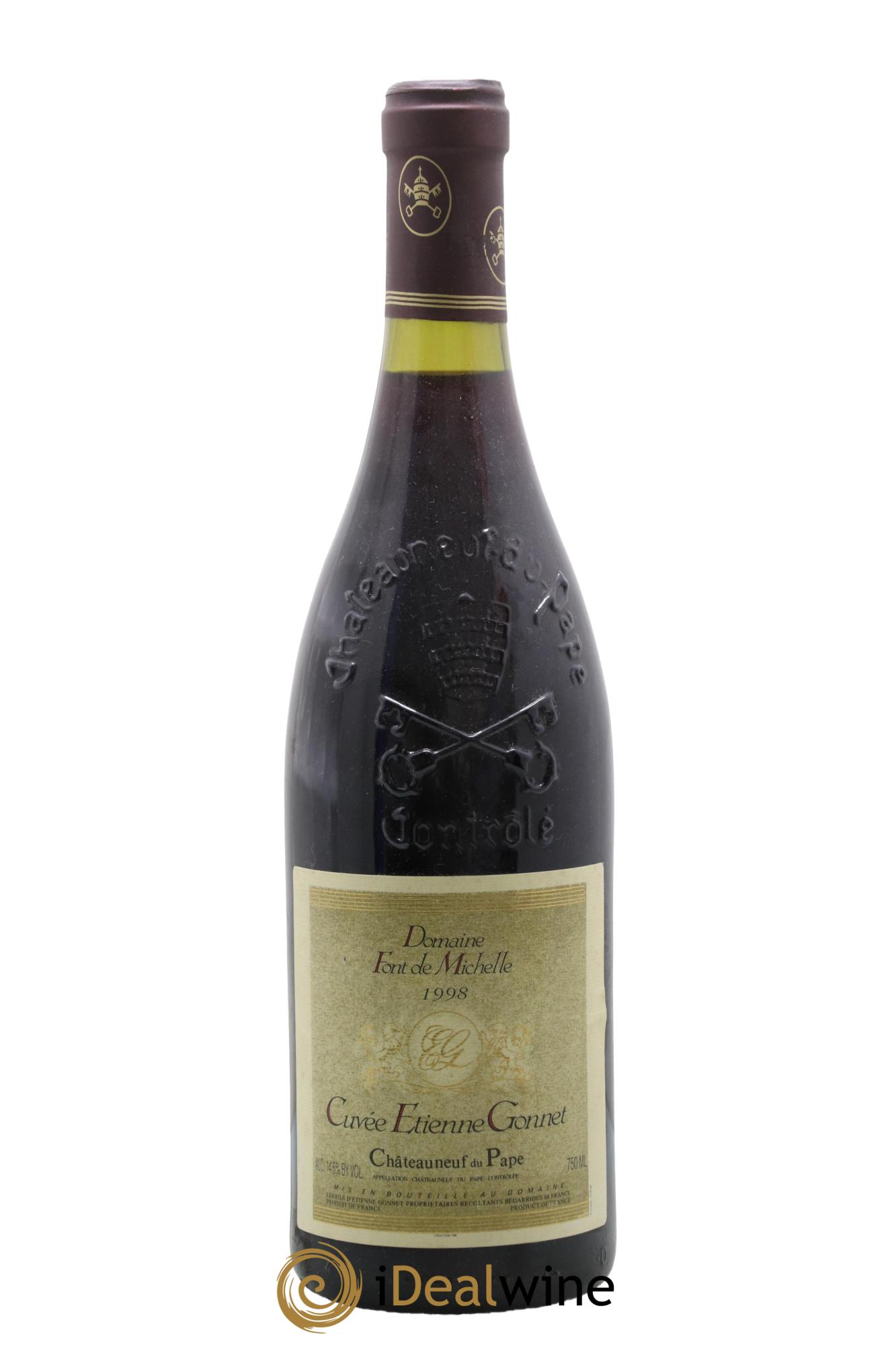 Châteauneuf-du-Pape Domaine Font de Michelle Cuvée Etienne Gonnet Famille Gonnet 1998 - Lotto di 1 bottiglia - 0