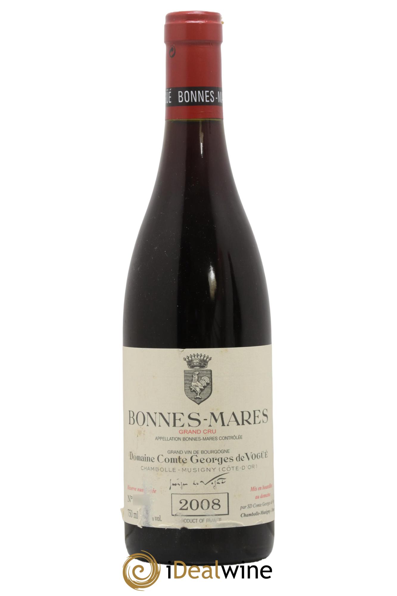 Bonnes-Mares Grand Cru Comte Georges de Vogüé 2008 - Posten von 1 Flasche - 0