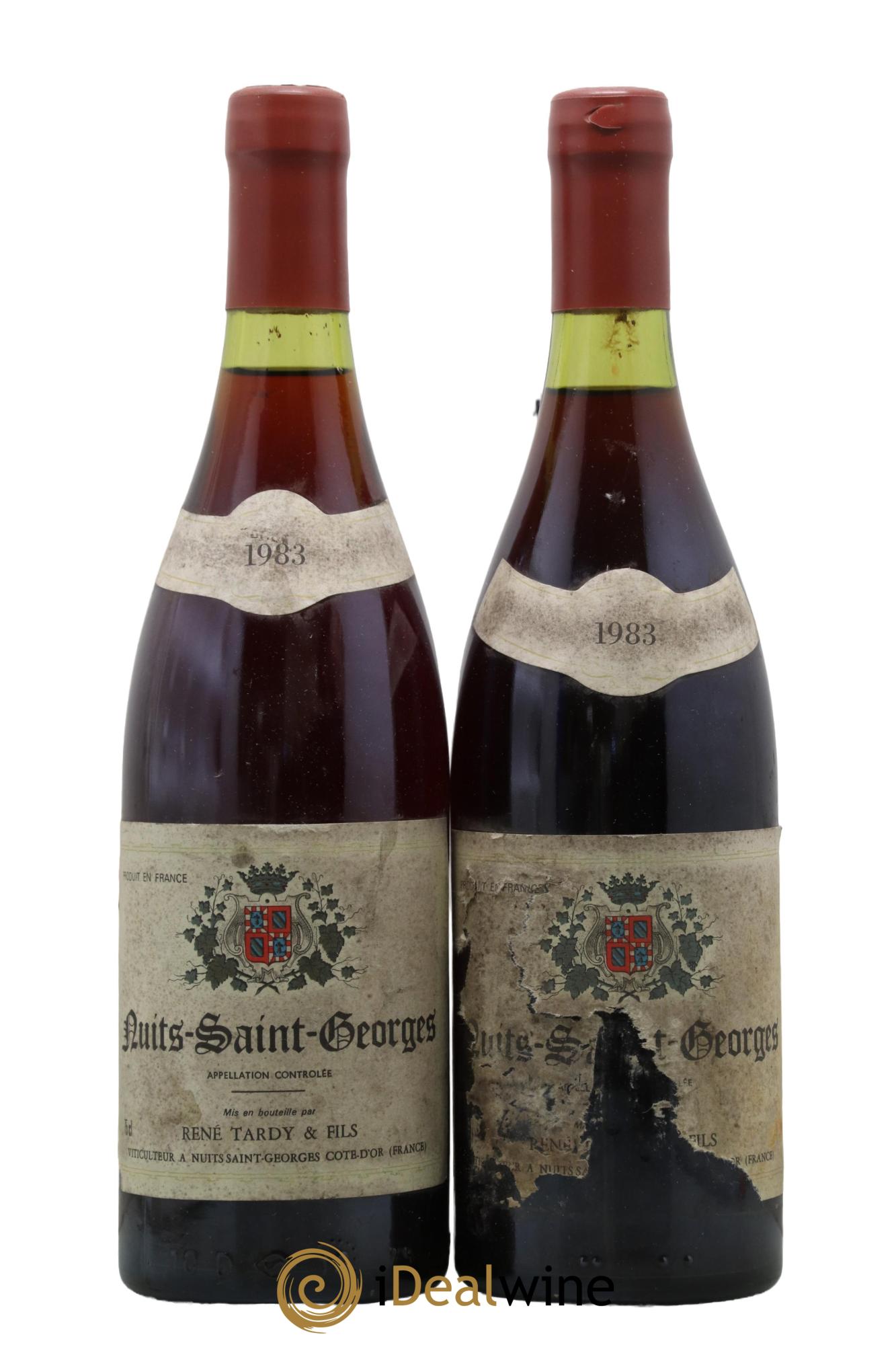 Nuits Saint-Georges Domaine René Tardy 1983 - Lot de 2 bouteilles - 0