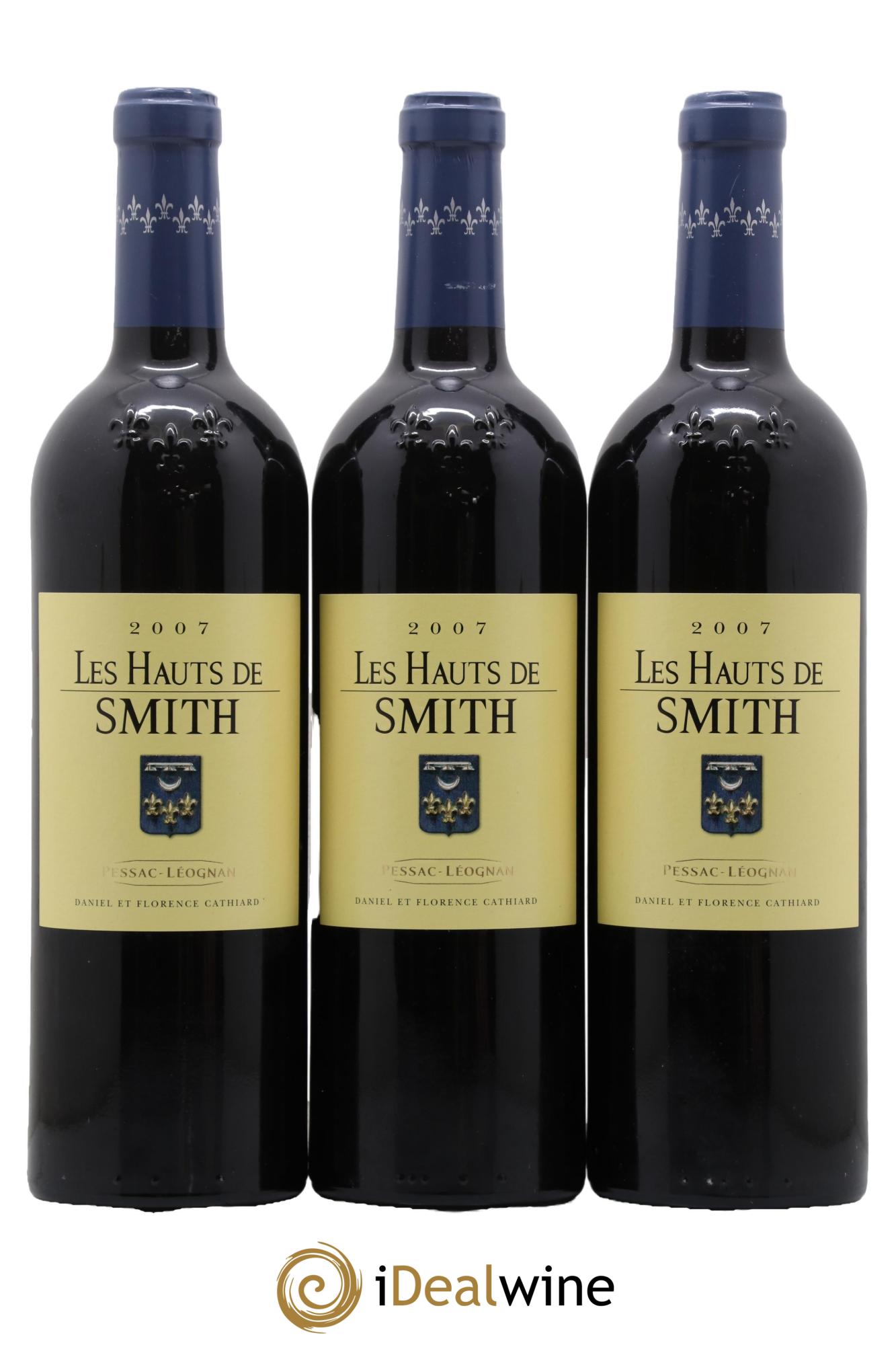 Les Hauts de Smith Second Vin 2007 - Lot of 3 bottles - 0