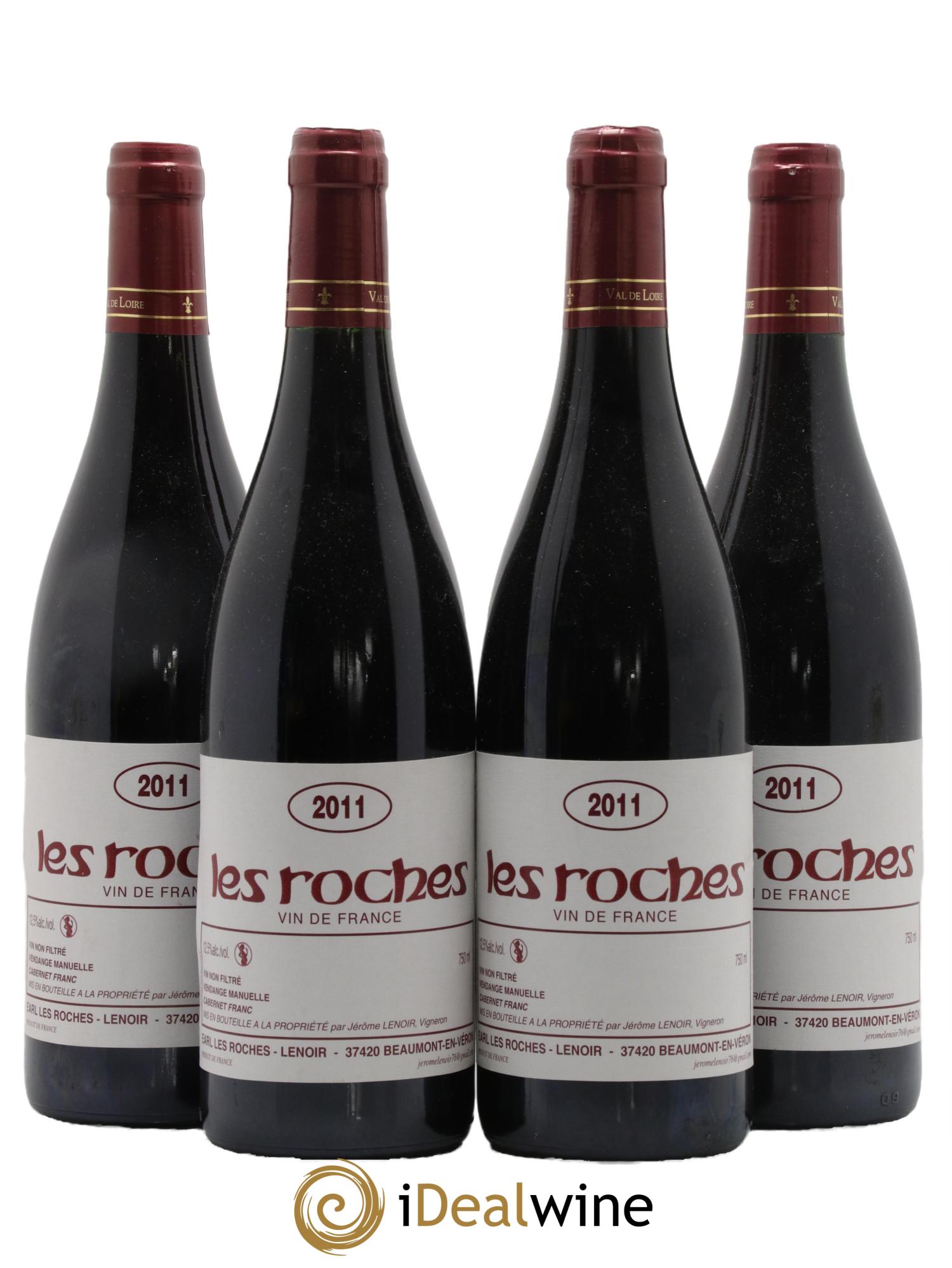 Vin de France Les Roches Lenoir (Domaine) 2011 - Lot de 4 bouteilles - 0