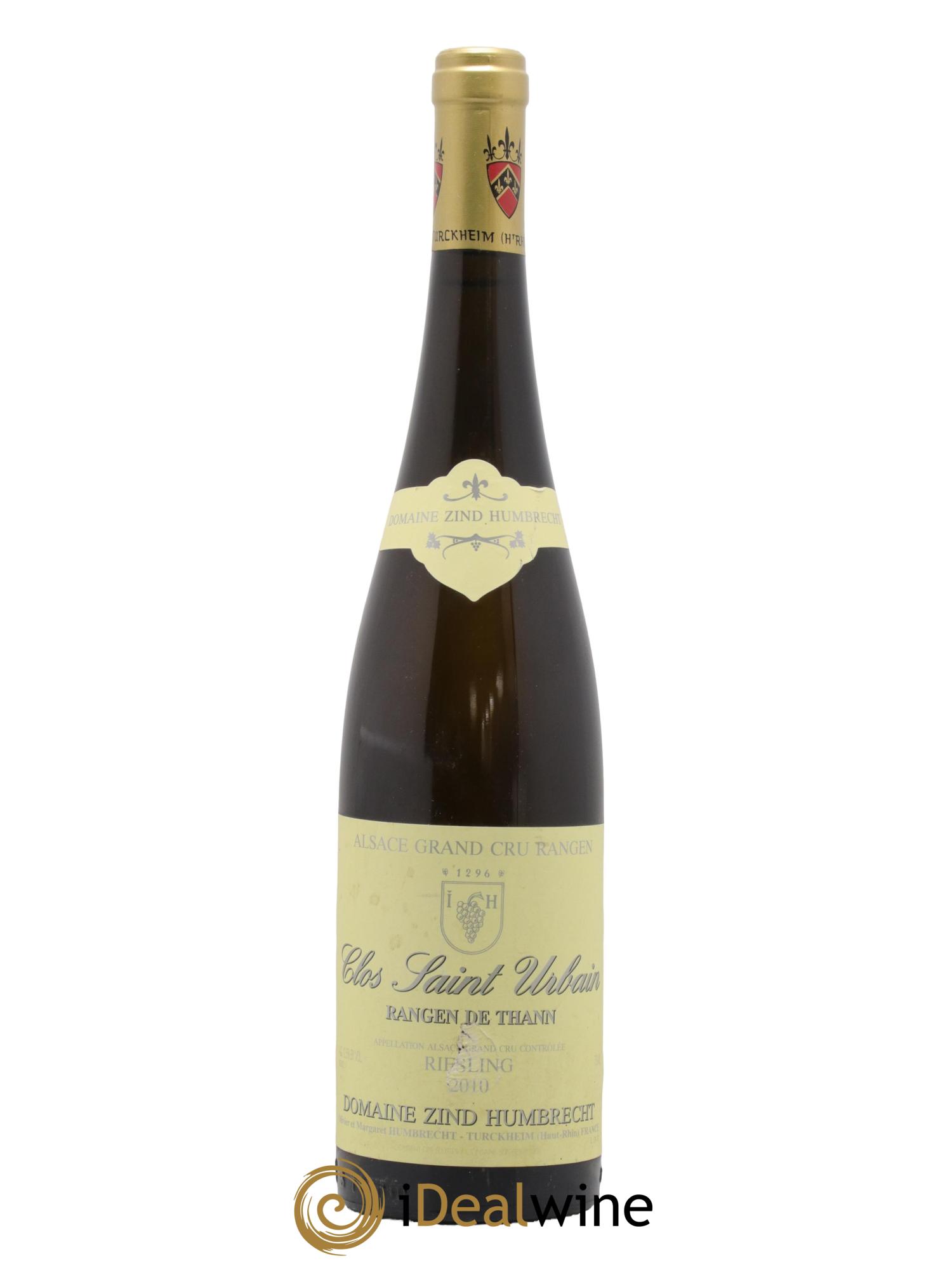 Alsace Riesling Grand Cru Rangen de Thann Clos Saint Urbain Zind-Humbrecht (Domaine) 2010 - Posten von 1 Flasche - 0