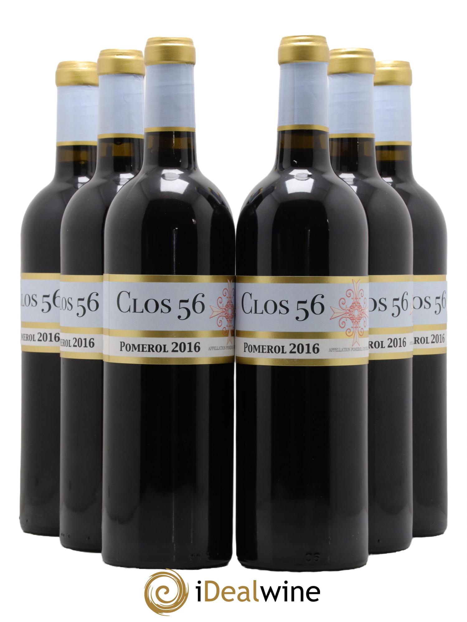 Pomerol Clos 56 2016 - Lot of 6 bottles - 0