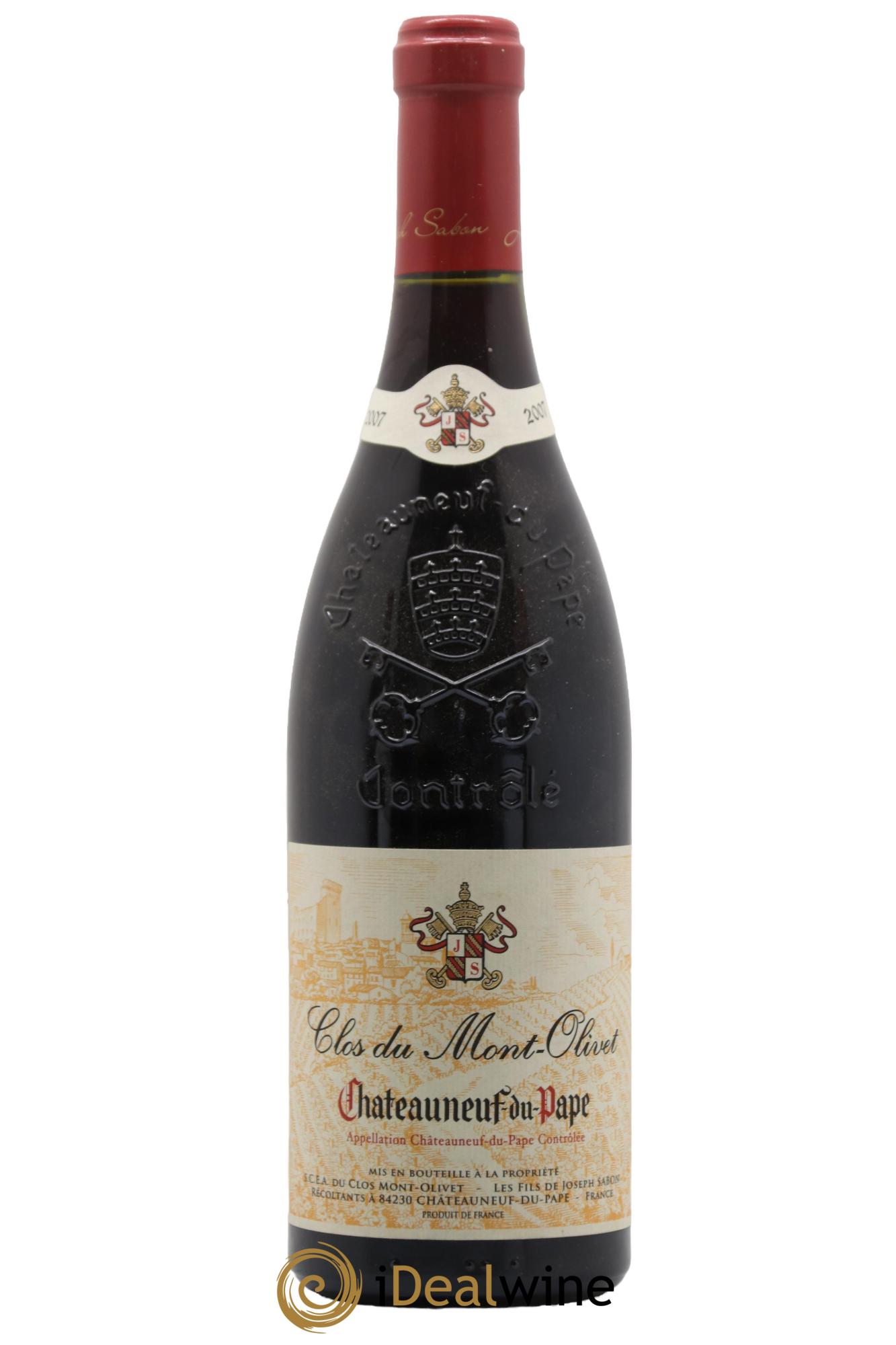 Châteauneuf-du-Pape Clos du Mont-Olivet  2007 - Lot de 1 bouteille - 0