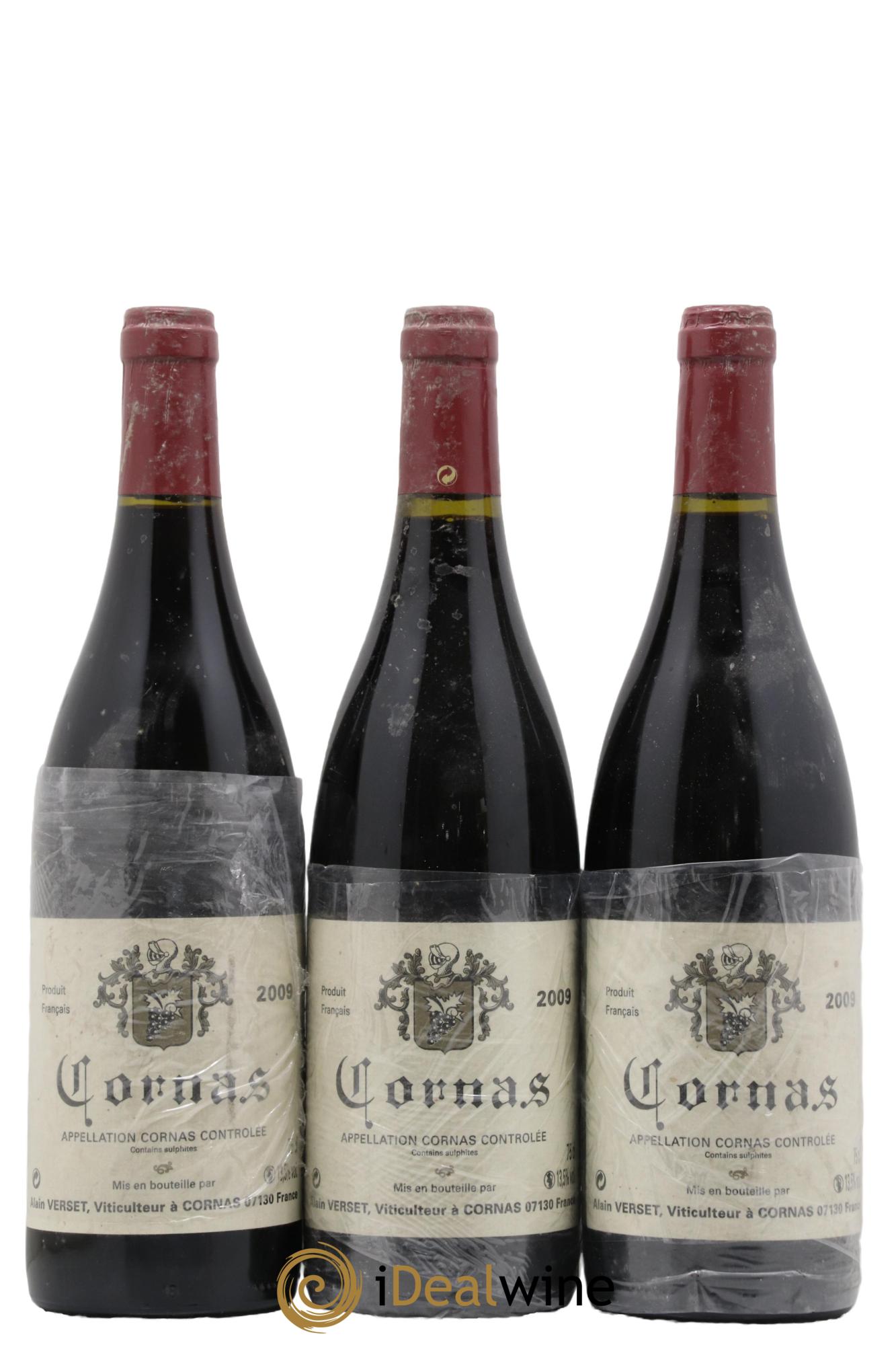 Cornas Alain Verset 2009 - Posten von 3 Flaschen - 0