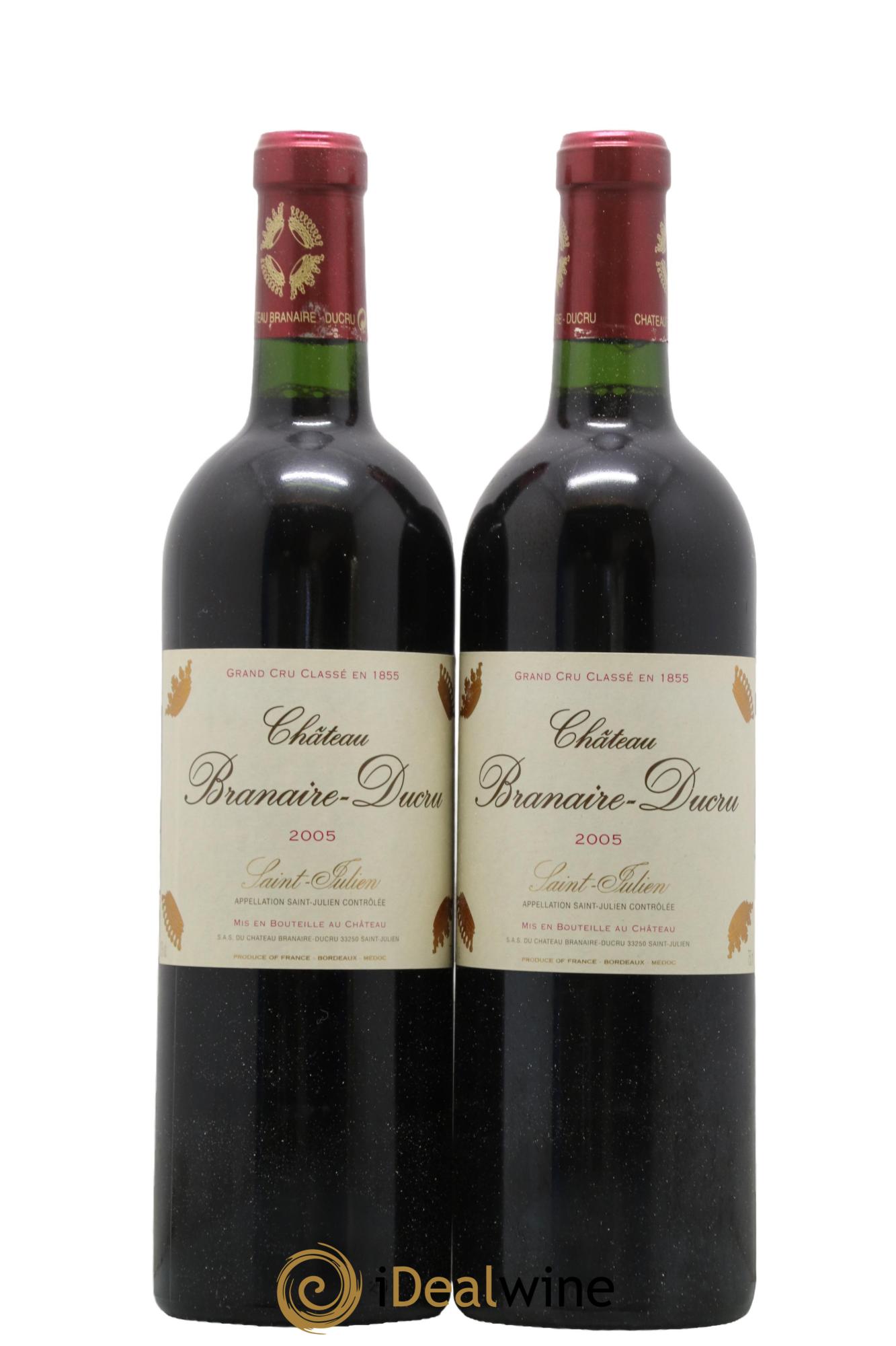 Château Branaire Ducru 4ème Grand Cru Classé 2005 - Lot de 2 bouteilles - 0