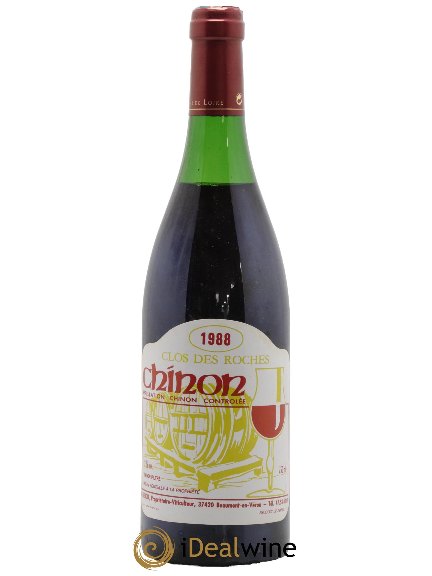 Chinon Les Roches Lenoir (Domaine) 1988 - Lot de 1 bouteille - 0