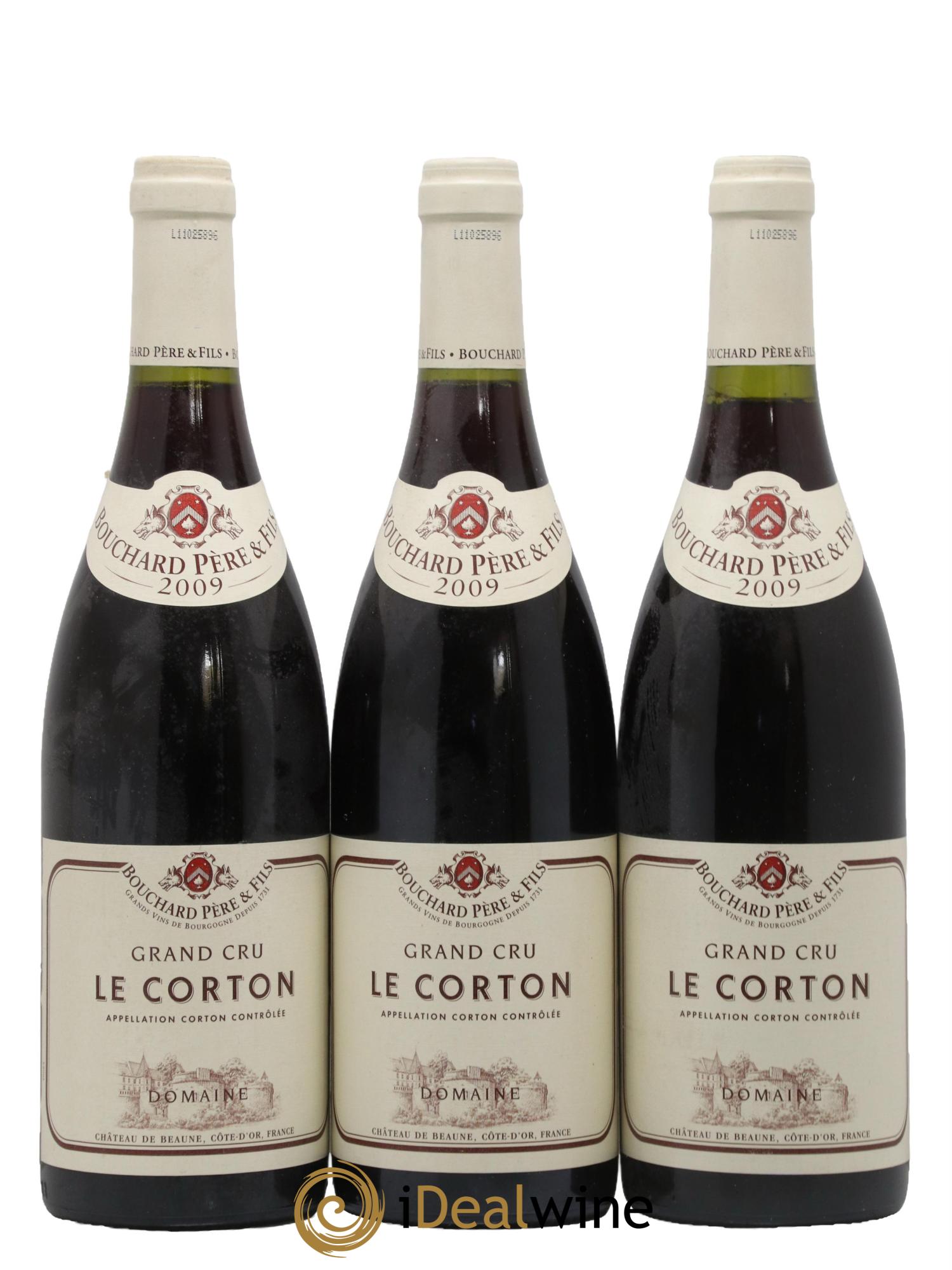 Corton Bouchard Père & Fils 2009 - Lot de 3 bouteilles - 0