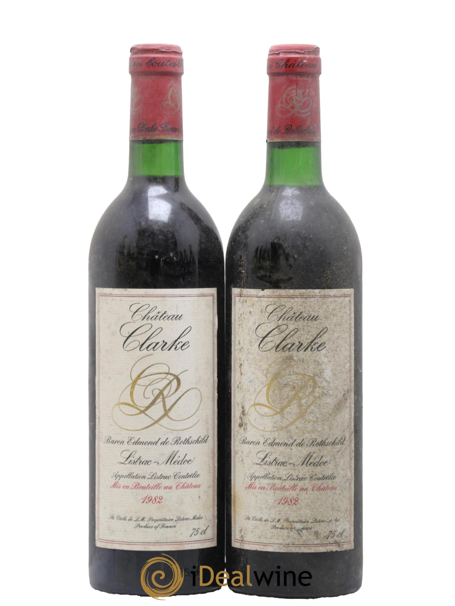 Château Clarke 1982 - Lot de 2 bouteilles - 0