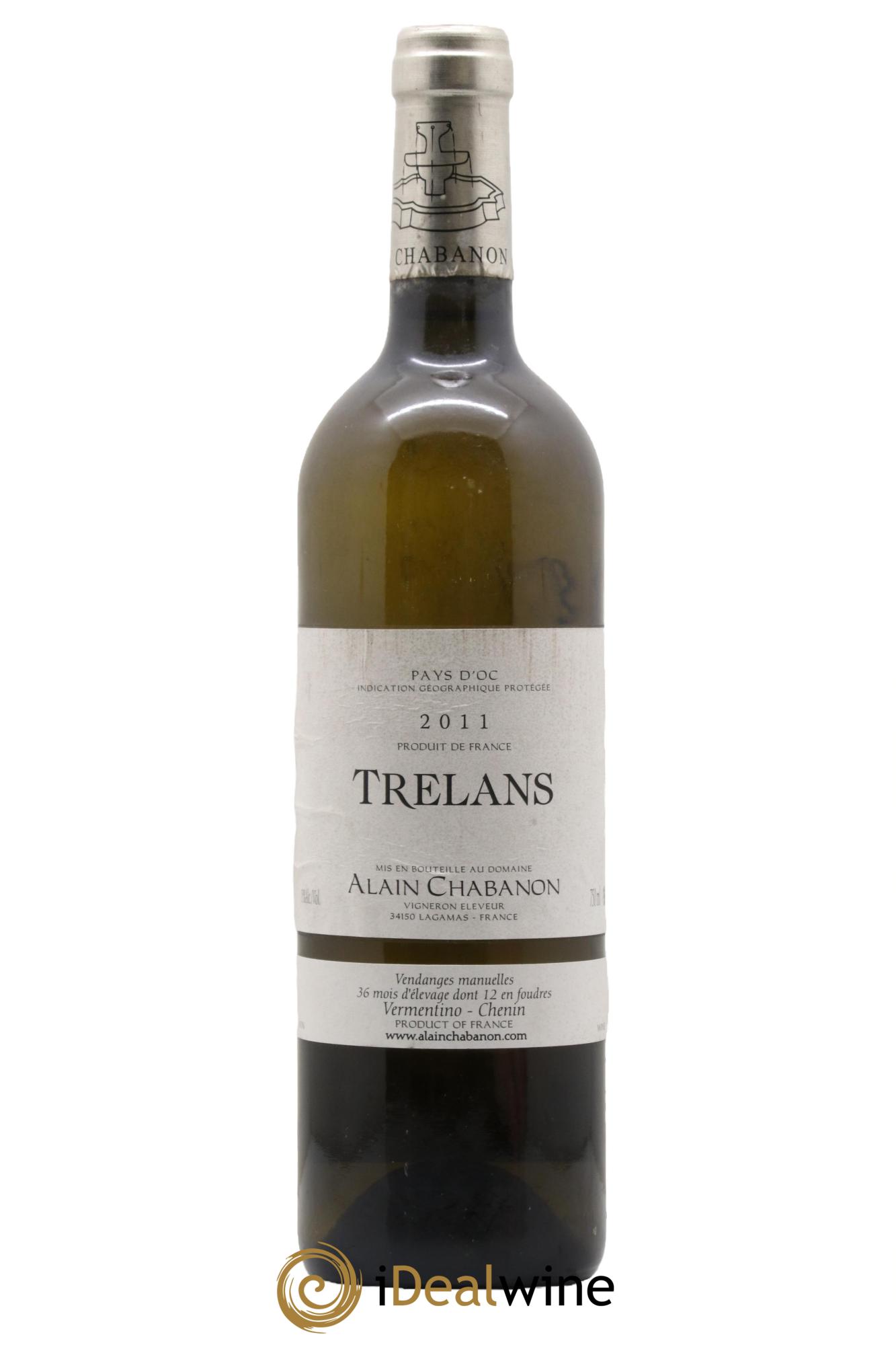 IGP Pays d'Oc Trelans Alain Chabanon (Domaine) 2011 - Lot de 1 bouteille - 0