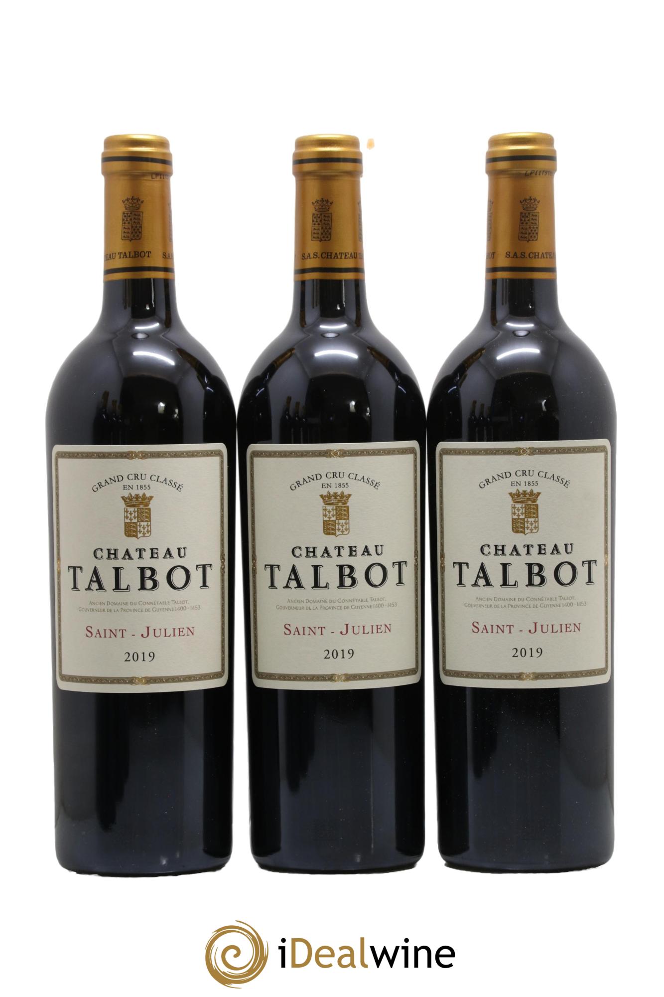 Château Talbot 4ème Grand Cru Classé 2019 - Posten von 6 Flaschen - 2