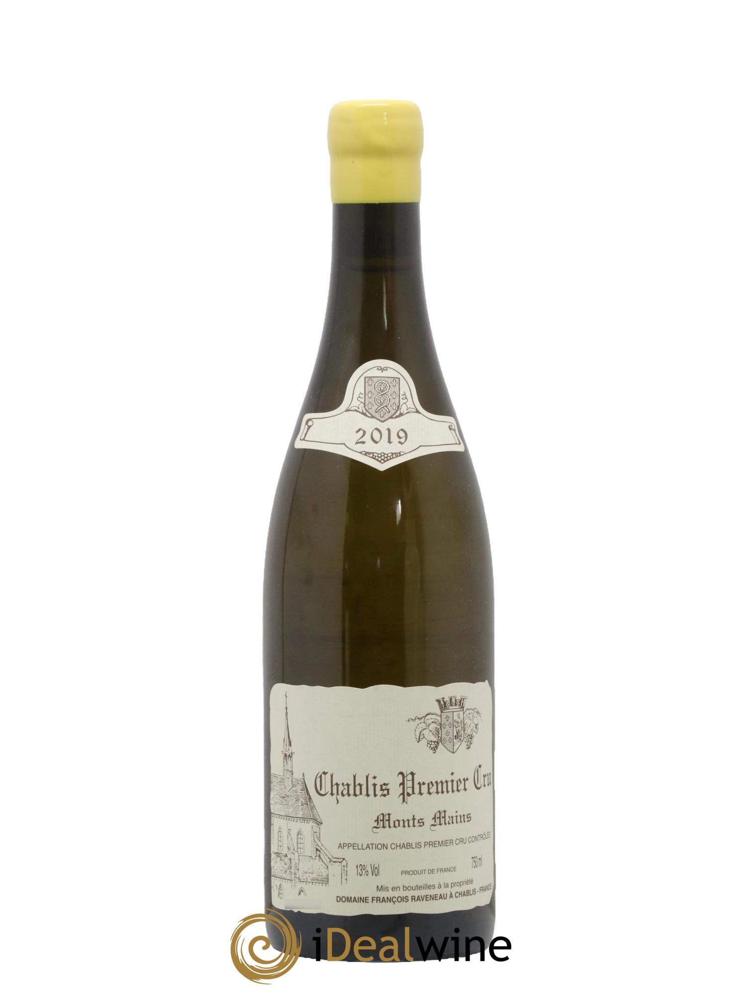 Chablis 1er Cru Monts Mains Raveneau (Domaine) 2019 - Lot of 1 bottle - 0