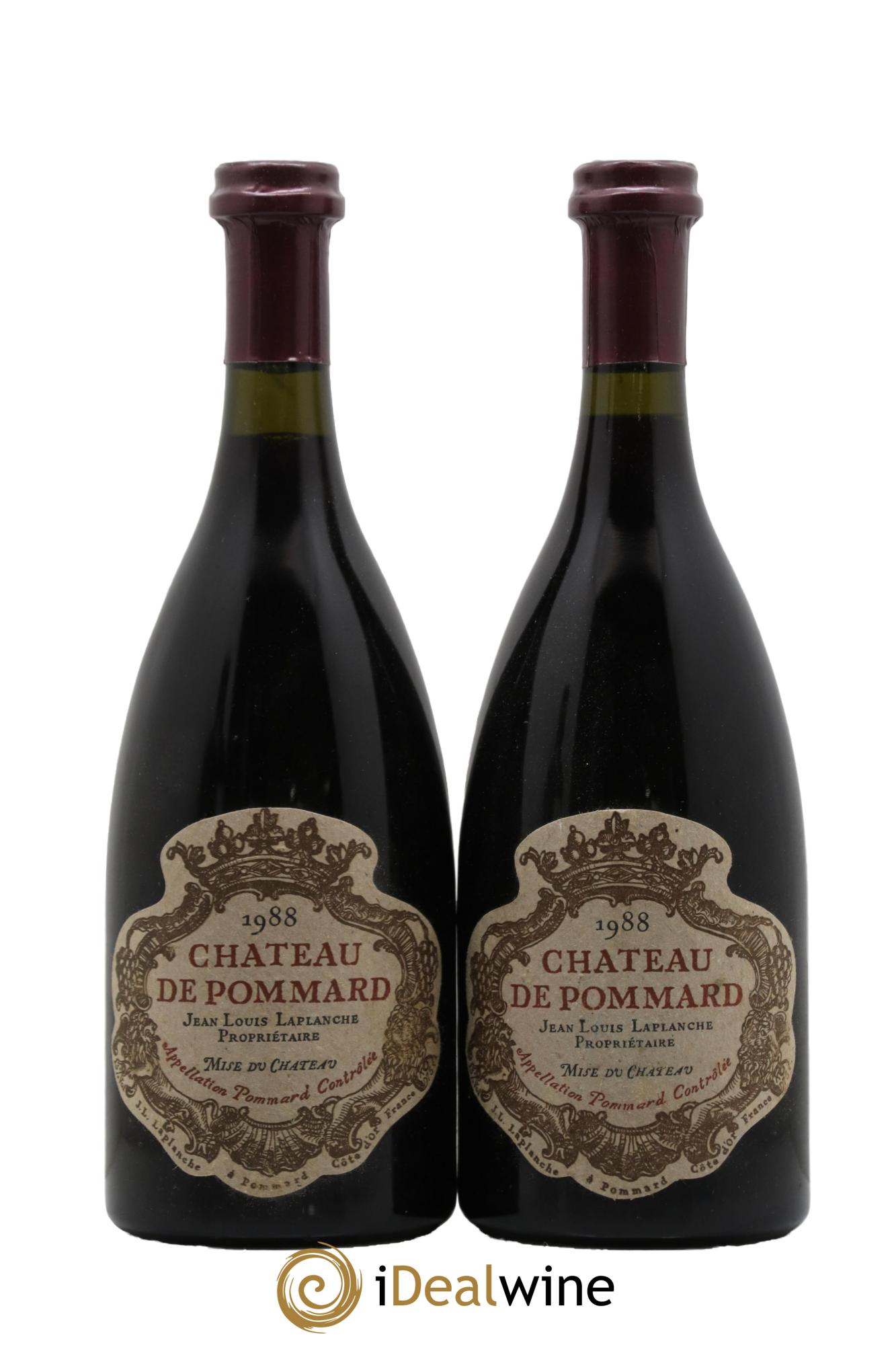 Pommard Château de Pommard  1988 - Lotto di 2 bottiglie - 0