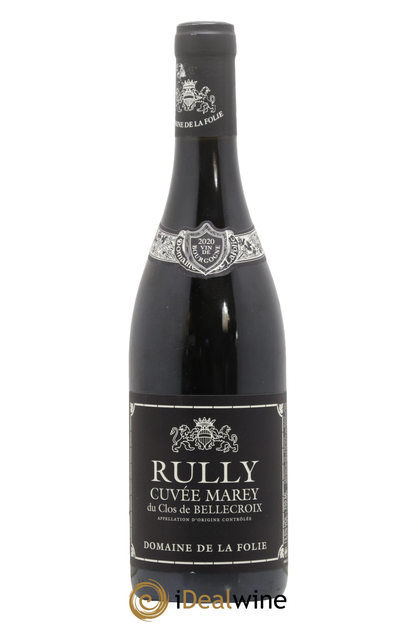 Rully Cuvée Marey du Clos de Bellecroix Domaine de la Folie 2020 - Posten von 1 Flasche - 0