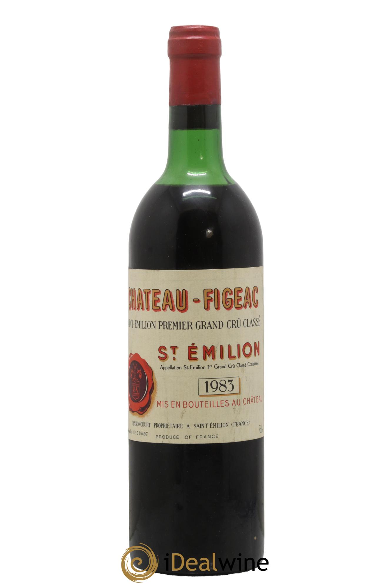 Château Figeac 1er Grand Cru Classé A  1983 - Lot de 1 bouteille - 0