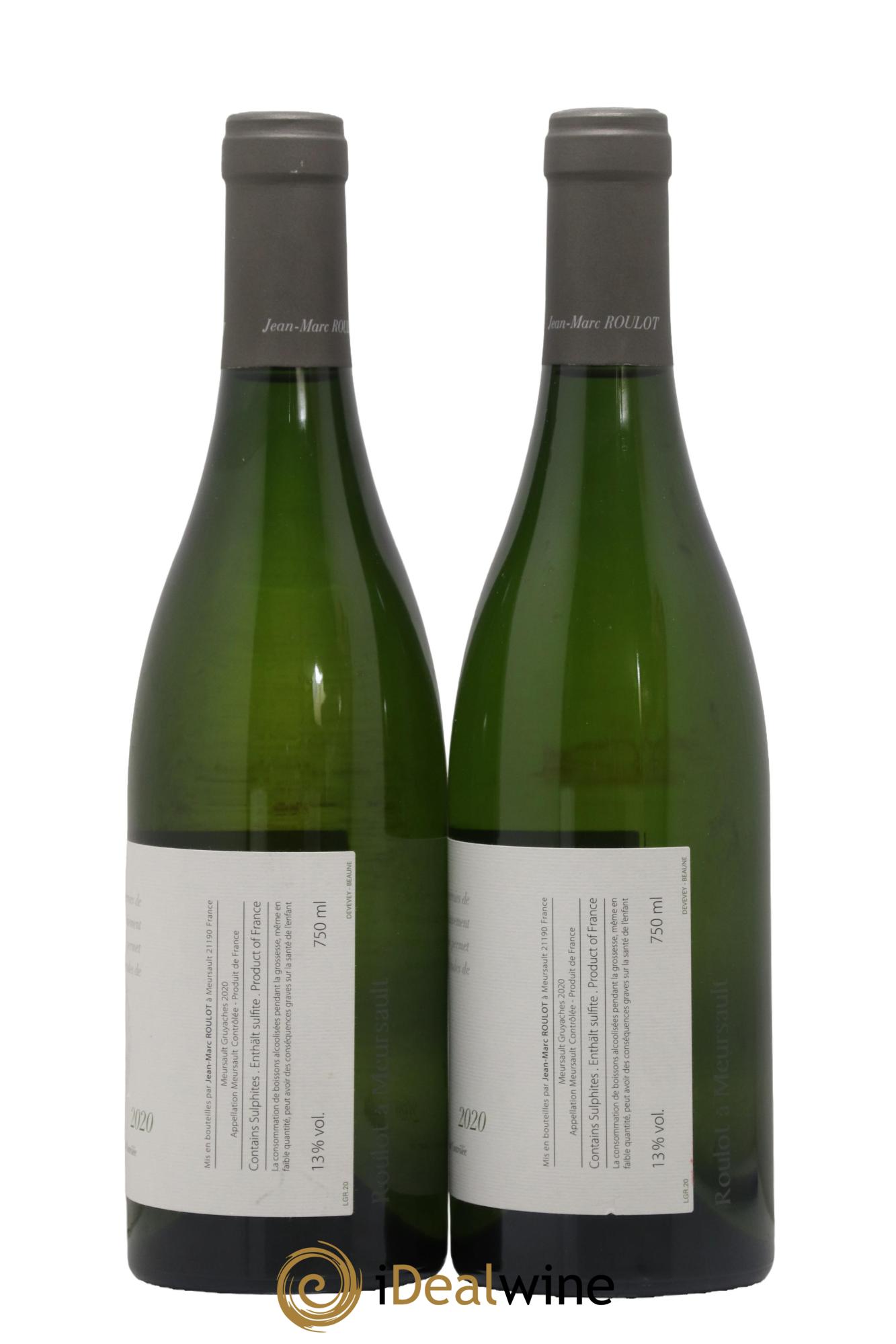 Meursault Gruyaches Jean-Marc Roulot (Domaine)  2020 - Lot of 2 bottles - 1