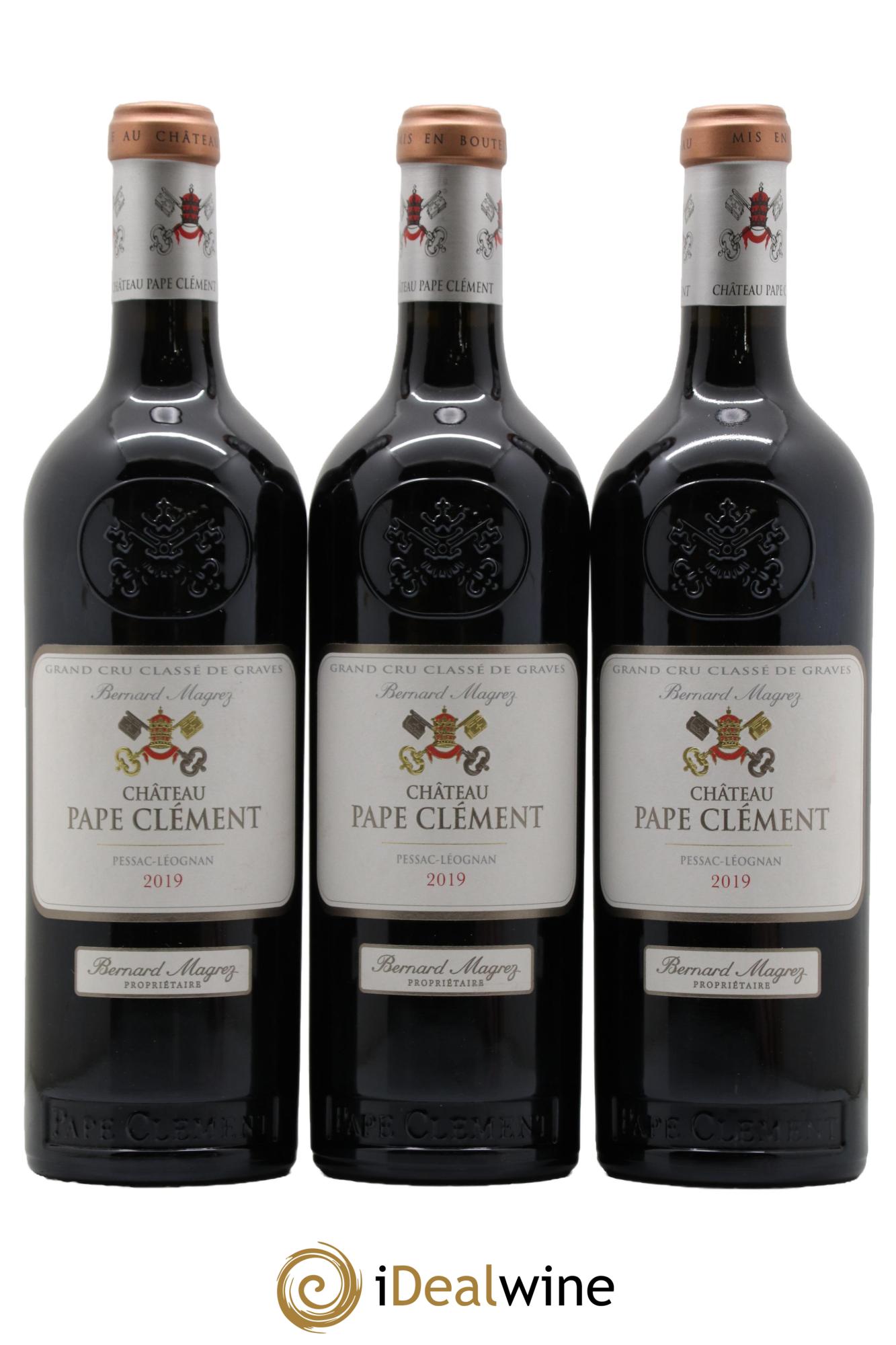 Château Pape Clément Cru Classé de Graves 2019 - Lotto di 3 bottiglie - 0