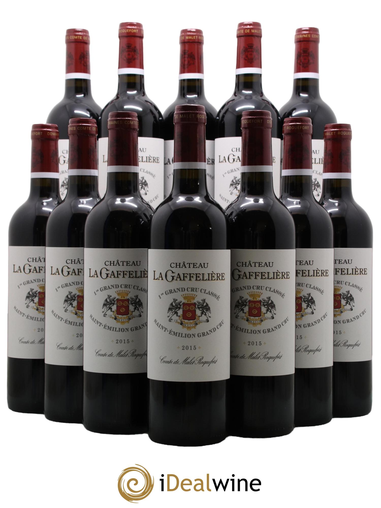 Château la Gaffelière 1er Grand Cru Classé B  2015 - Lotto di 12 bottiglie - 0