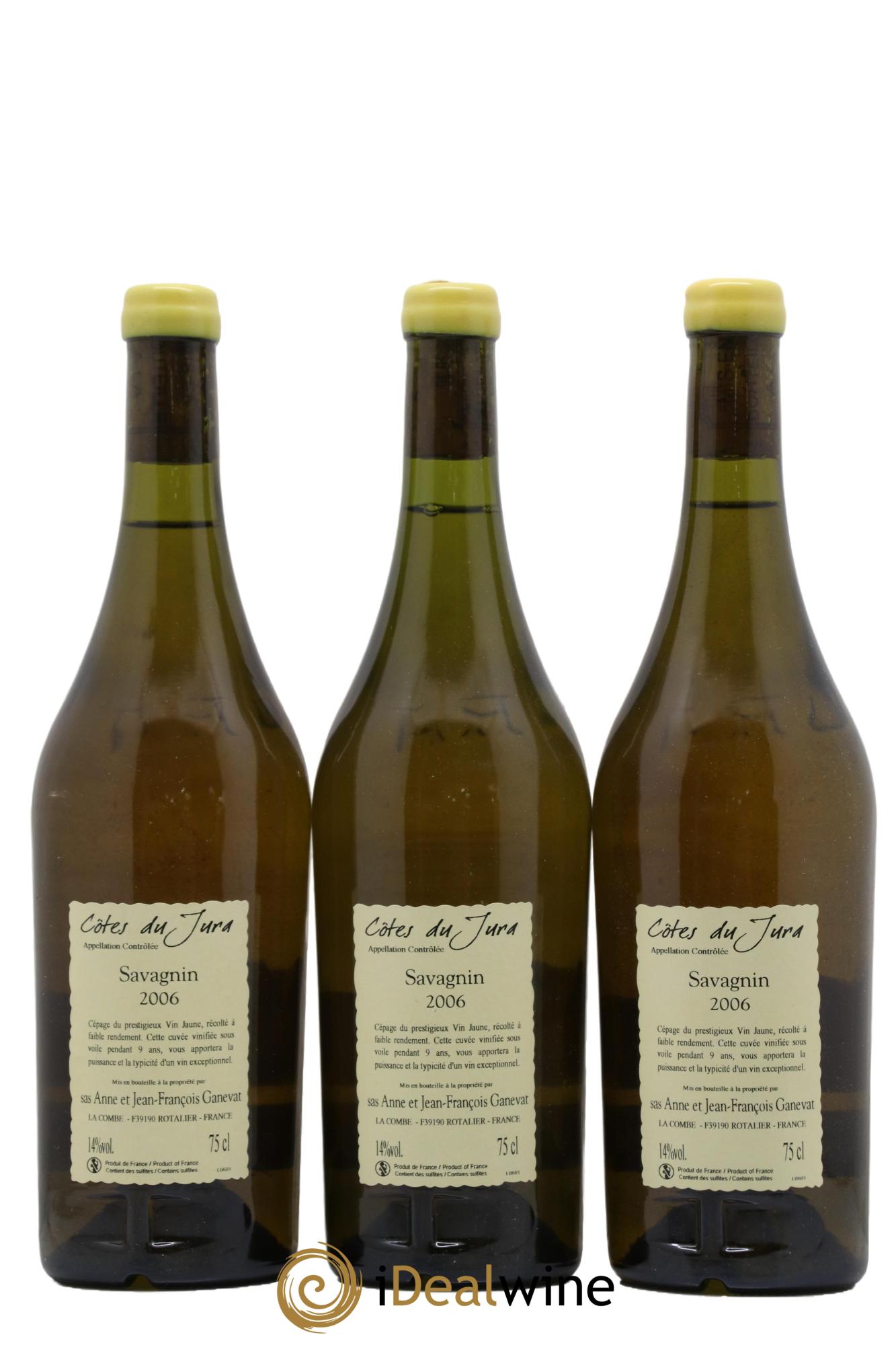 Côtes du Jura Cuvée Prestige Jean-François Ganevat (Domaine) 2006 - Lot de 3 bouteilles - 1