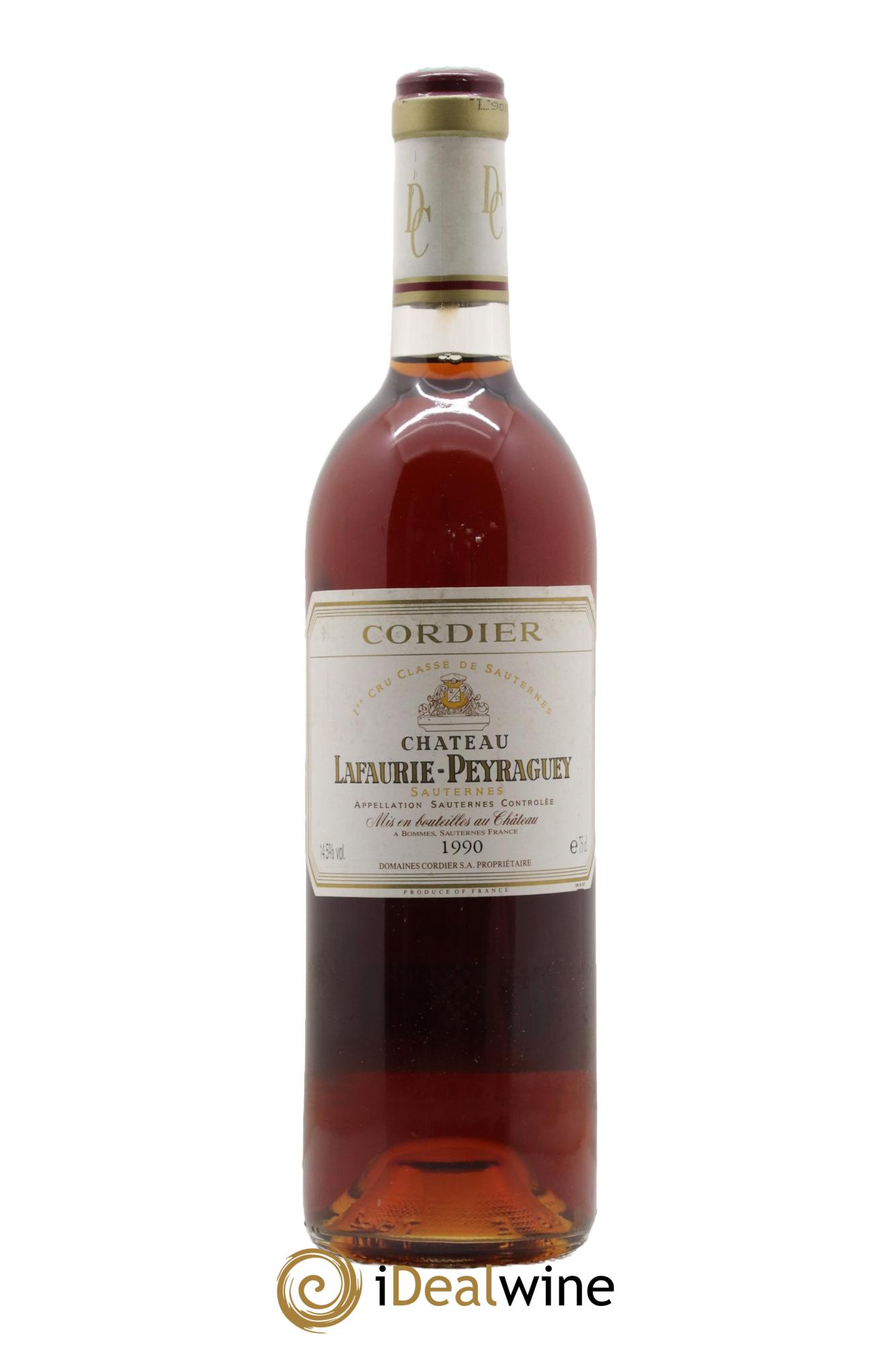 Château Lafaurie-Peyraguey 1er Grand Cru Classé 1990 - Lotto di 1 bottiglia - 0