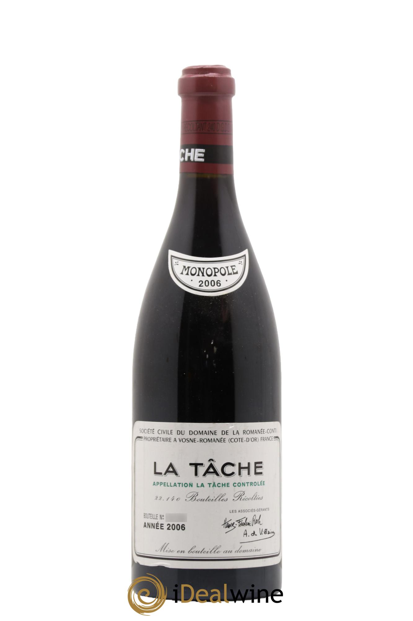 La Tâche Grand Cru Domaine de la Romanée-Conti 2006 - Posten von 1 Flasche - 0