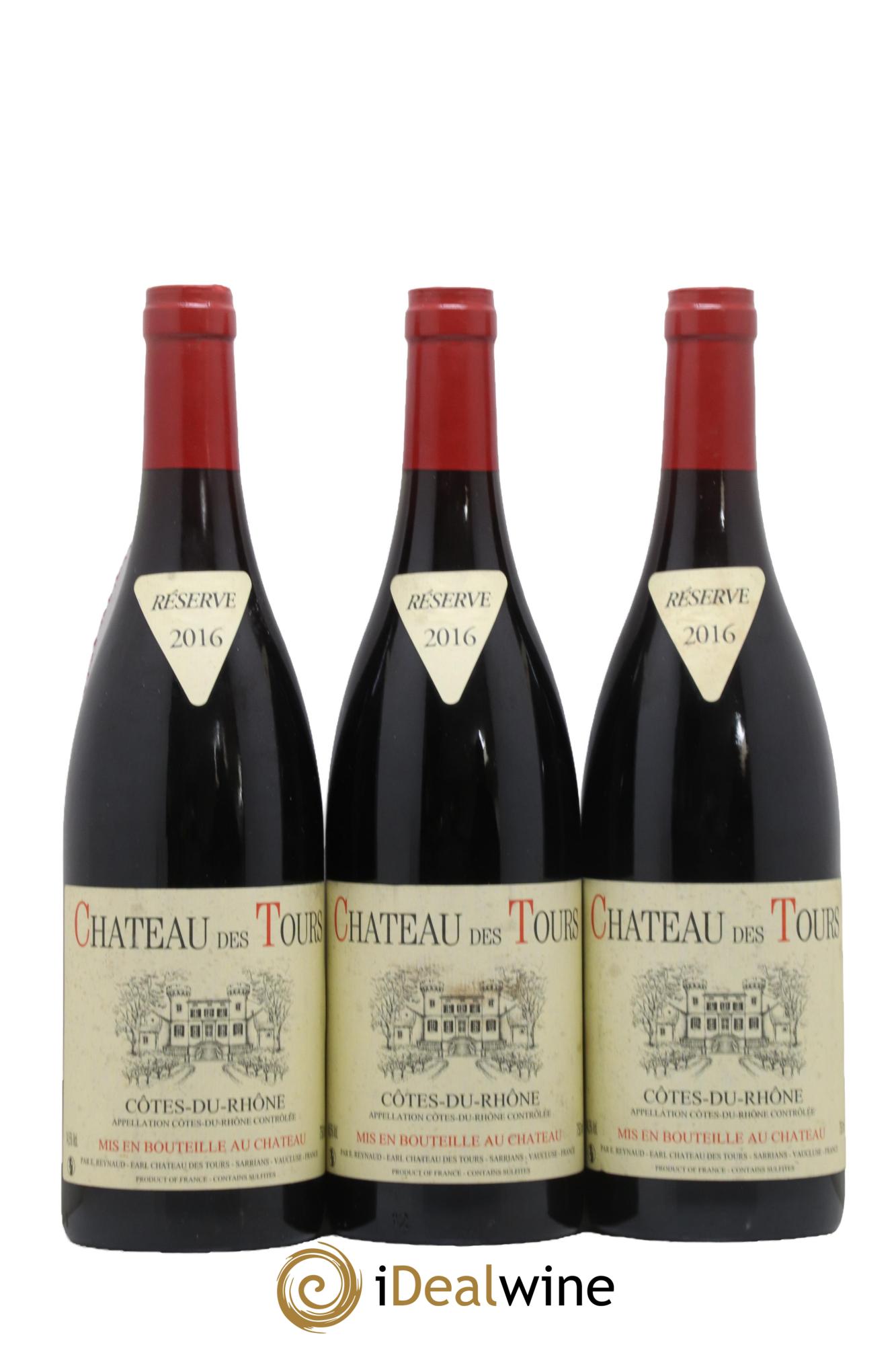 Côtes du Rhône Château des Tours Emmanuel Reynaud 2016 - Posten von 3 Flaschen - 0