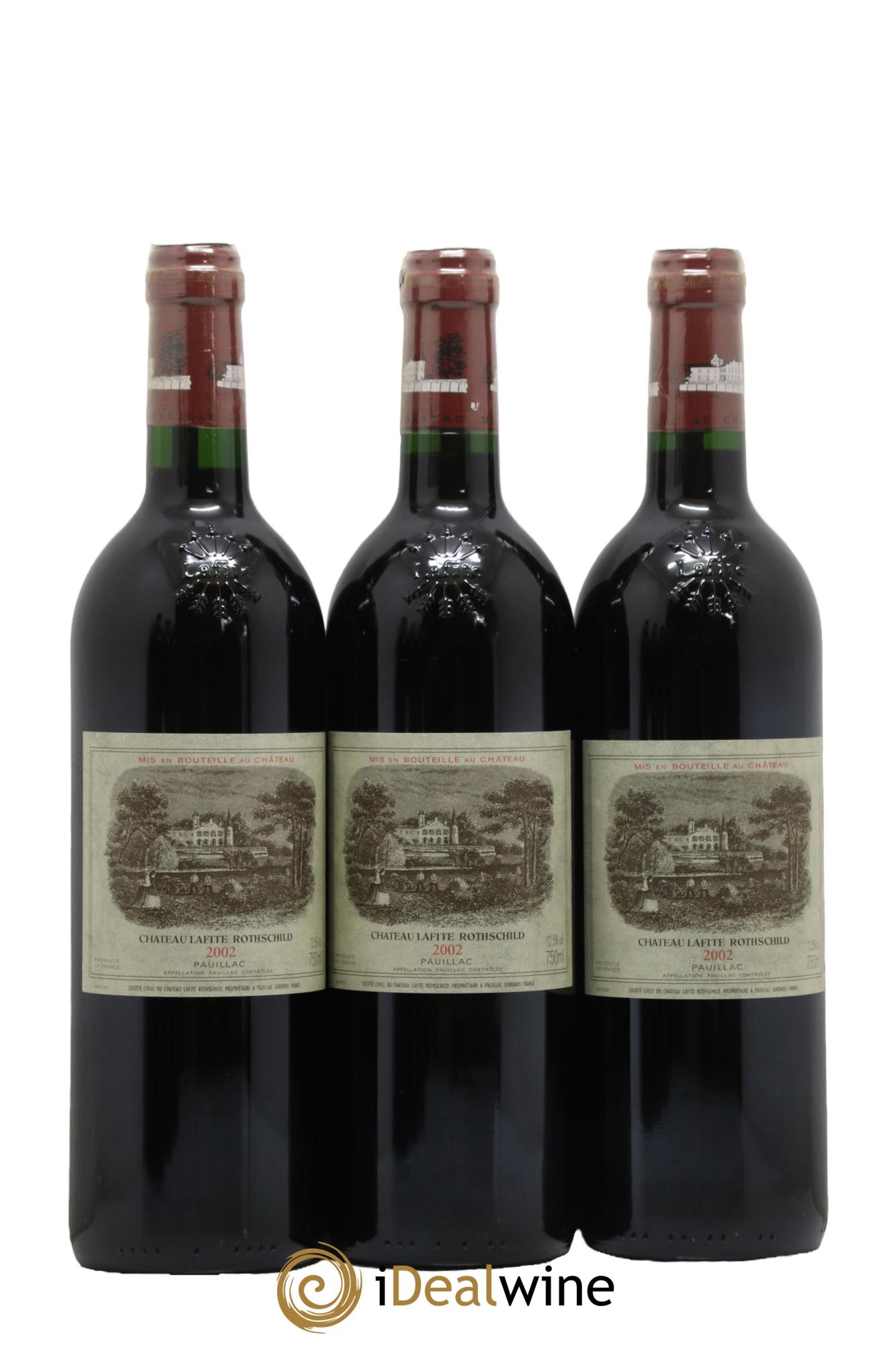 Château Lafite Rothschild 1er Grand Cru Classé 2002 - Posten von 6 Flaschen - 1