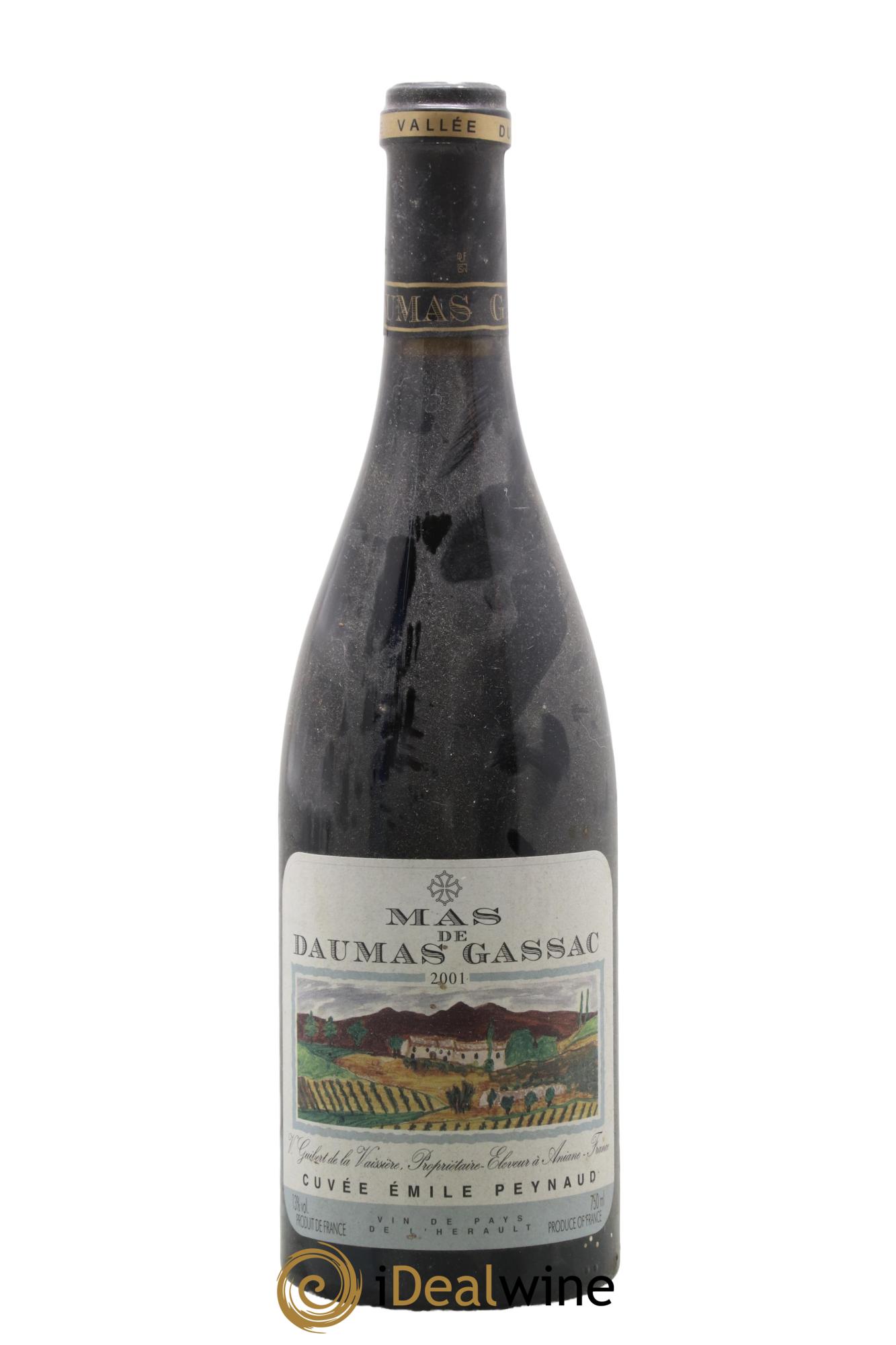 IGP Pays d'Hérault Mas Daumas Gassac Cuvée Emile Peynaud Famille Guibert de La Vaissière 2001 - Lot de 1 bouteille - 0