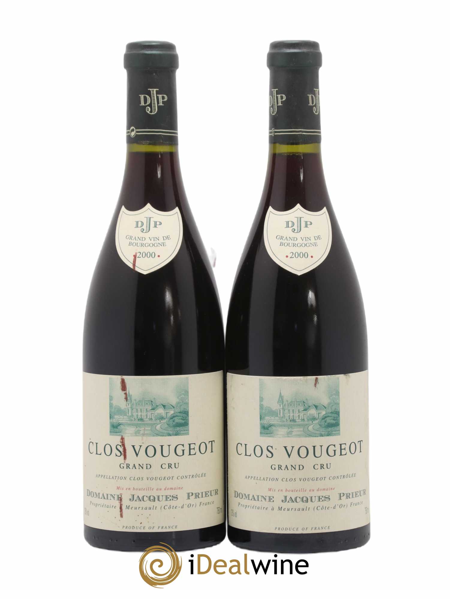 Clos de Vougeot Grand Cru Jacques Prieur (Domaine)  2000 - Lot de 2 bouteilles - 0