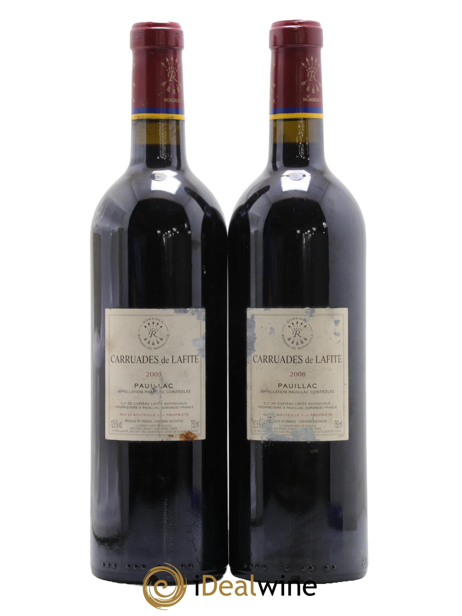 Carruades de Lafite Rothschild Second Vin 2008 - Lot of 2 bottles - 1