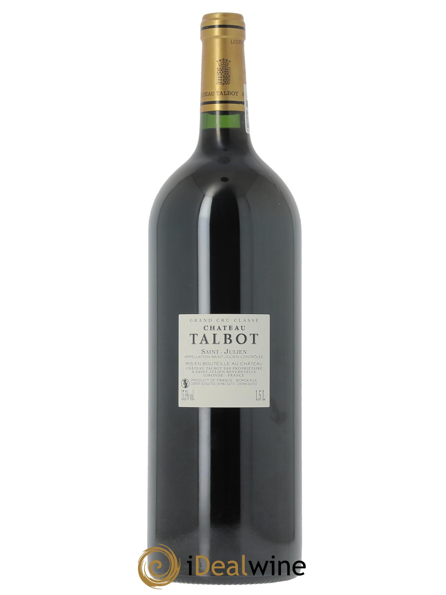 Château Talbot 4ème Grand Cru Classé (OWC if 1 mg) 2015 - Lot of 1 magnum - 2