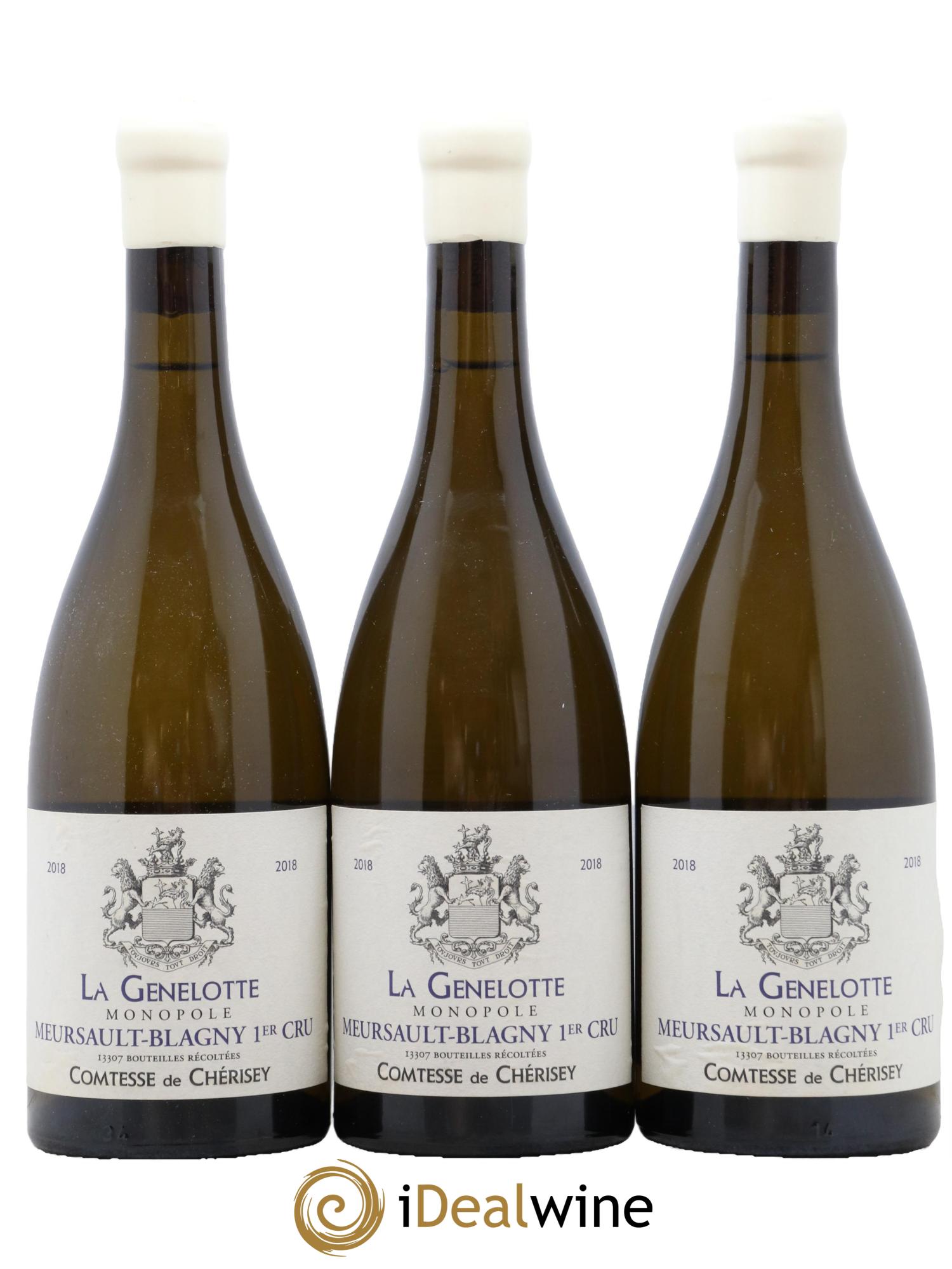 Meursault-Blagny 1er Cru La Genelotte Monopole Martelet de Cherisey (Domaine) 2018 - Lot of 3 bottles - 0