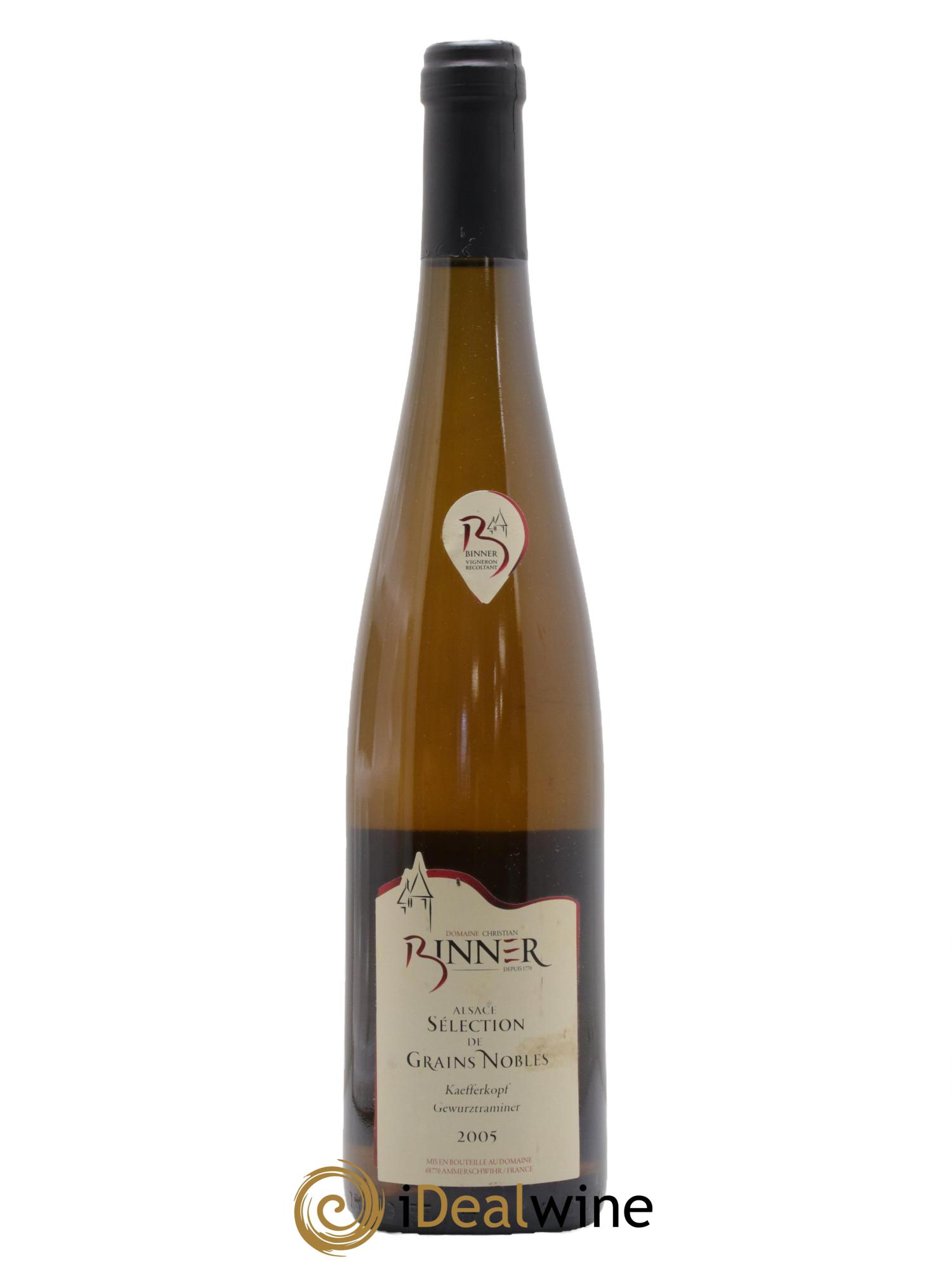 Alsace Gewurztraminer Kaefferkopf Selection Grains Nobles Domaine Binner 2005 - Lot of 1 bottle - 0