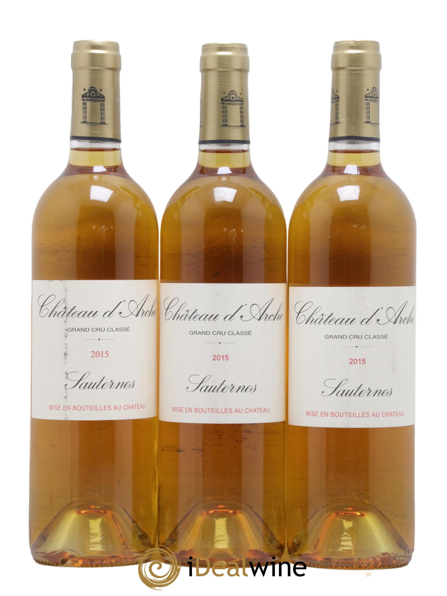 Château d' Arche 2ème Grand Cru Classé  2015 - Lot of 3 bottles - 0