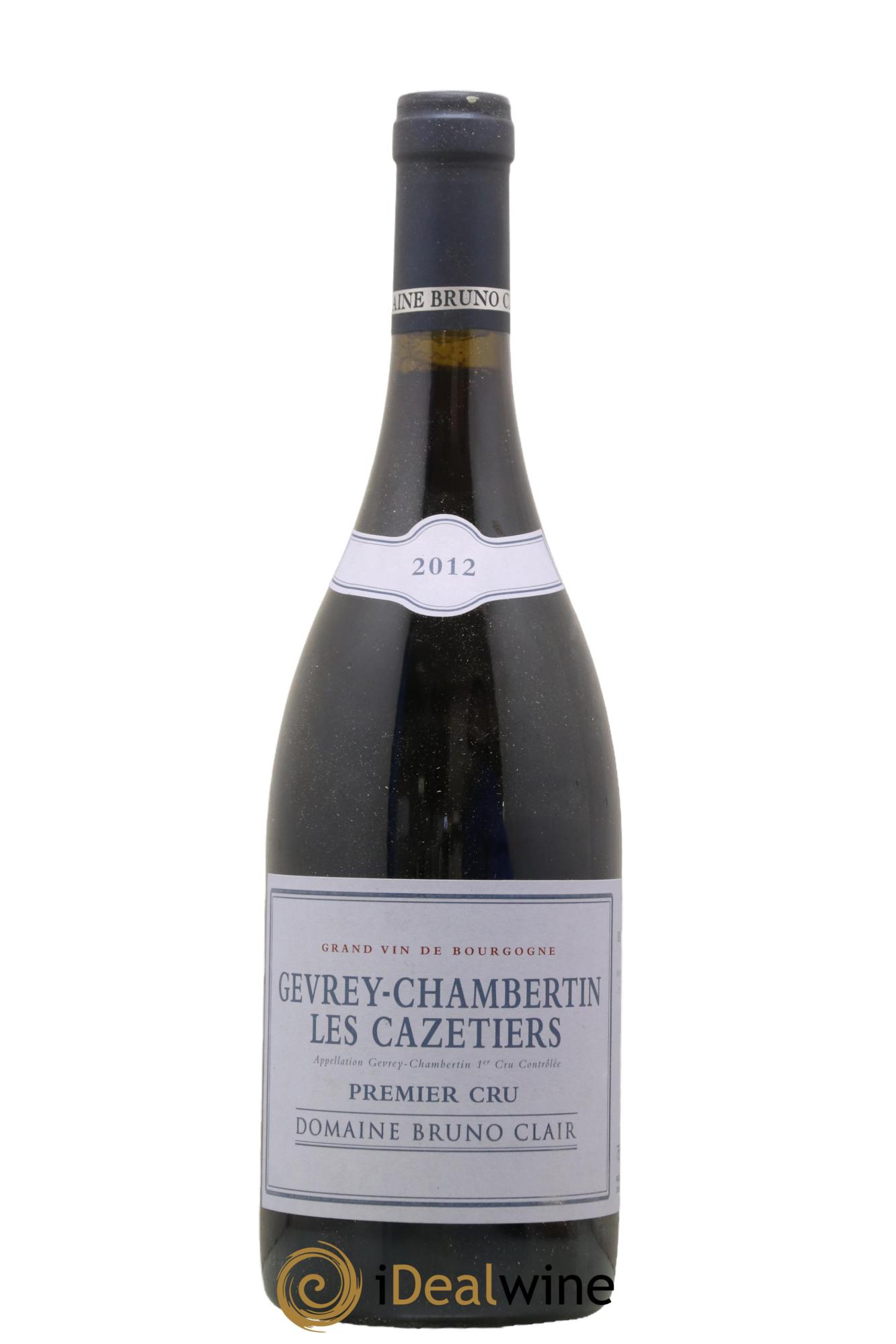 Gevrey-Chambertin 1er Cru Les Cazetiers Bruno Clair (Domaine) 2012 - Lot de 1 bouteille - 0