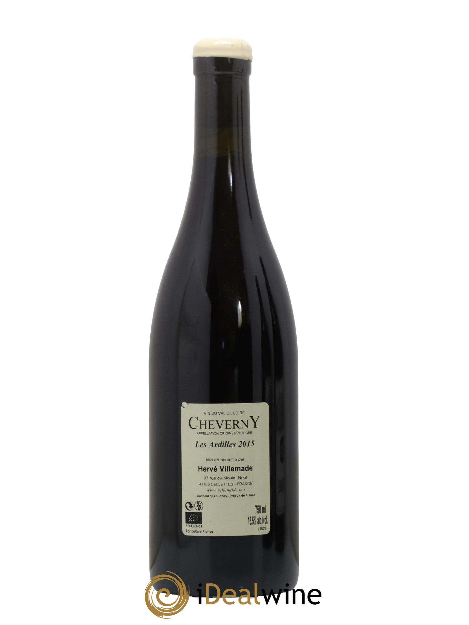 Cheverny Les Ardilles Domaine Hervé Villemade 2015 - Lotto di 1 bottiglia - 1