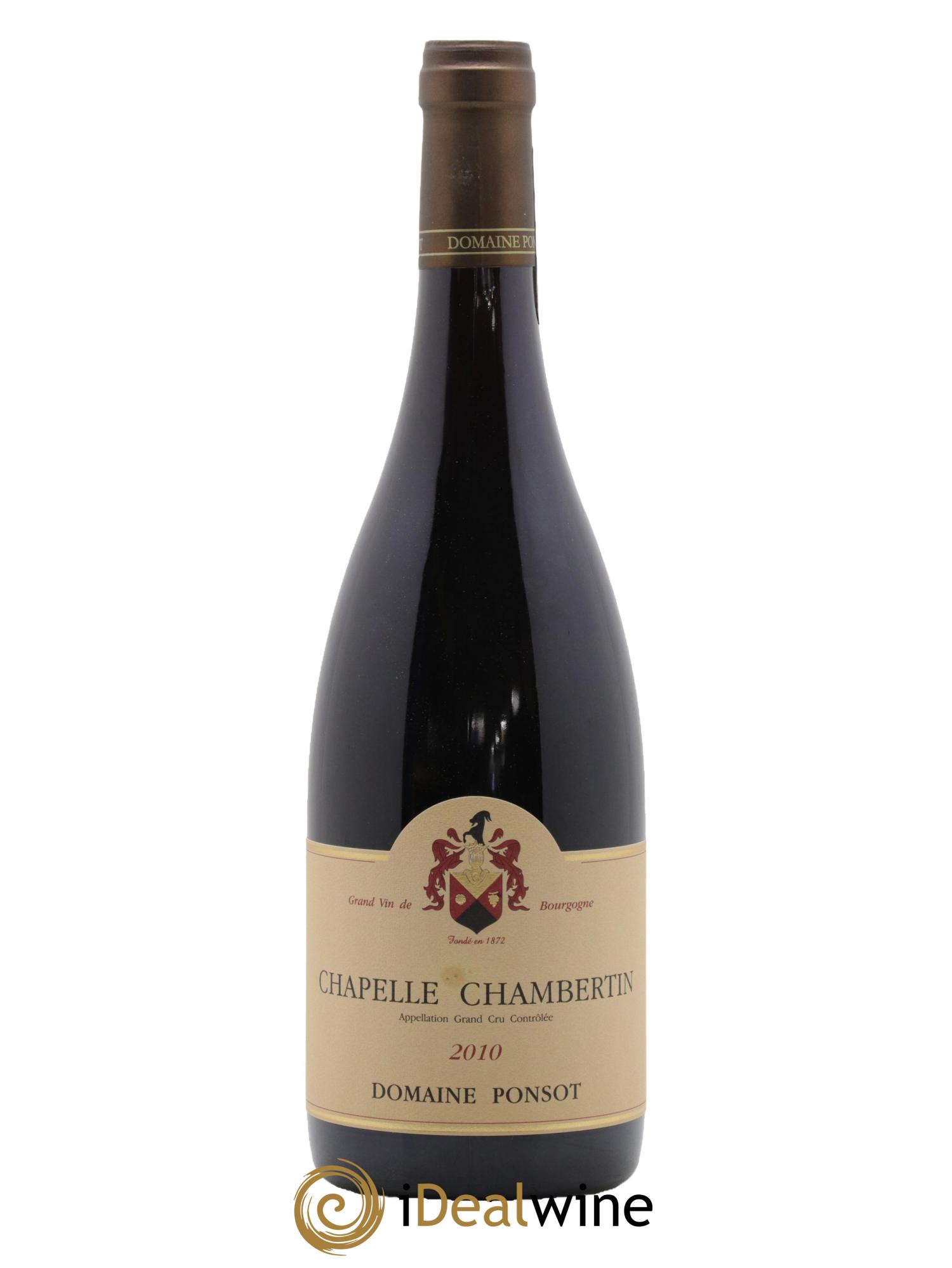 Chapelle-Chambertin Grand Cru Ponsot (Domaine) 2010 - Lot de 1 bouteille - 0