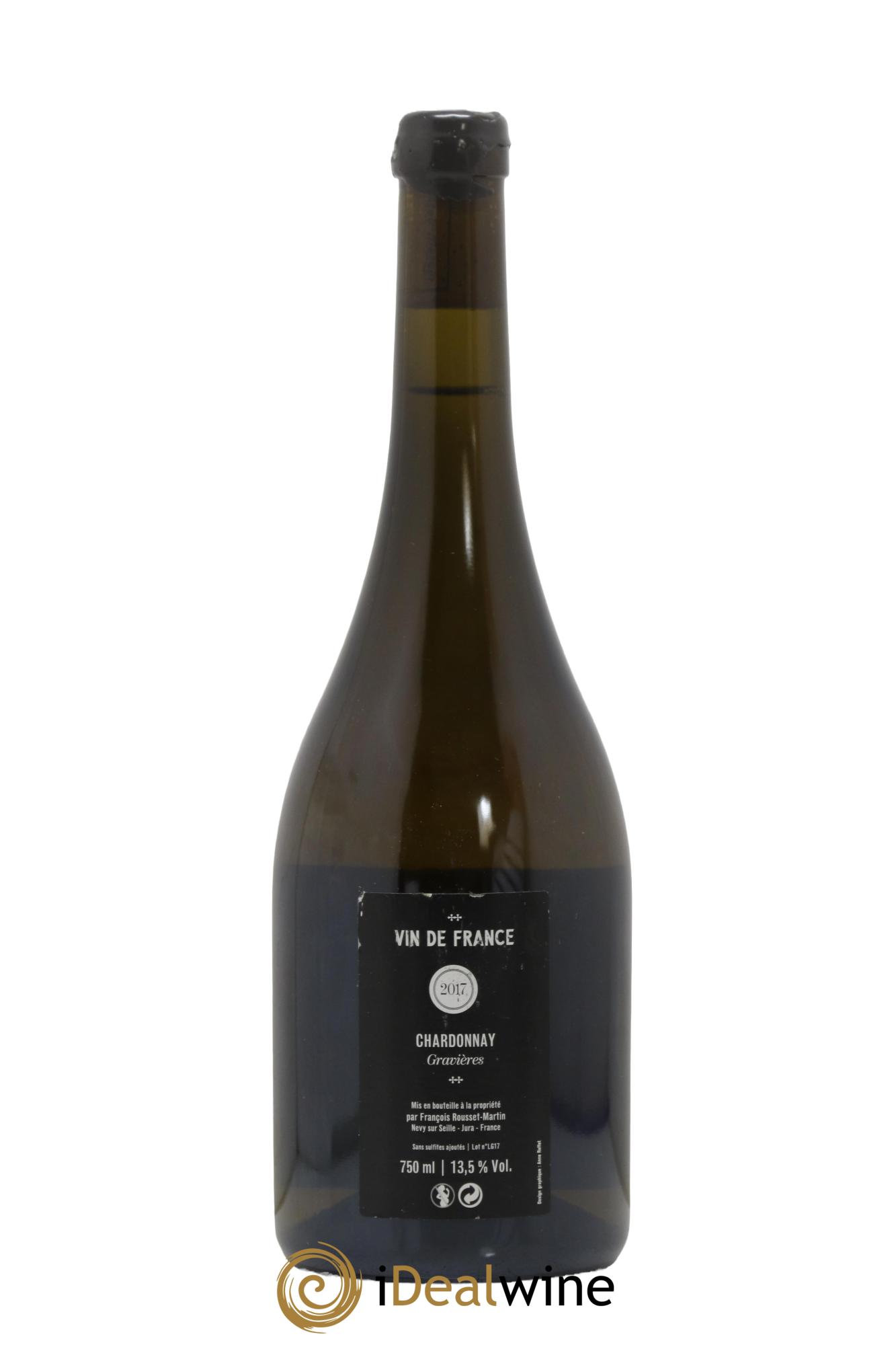 Vin de France Gravières François Rousset Martin  2017 - Lotto di 1 bottiglia - 1