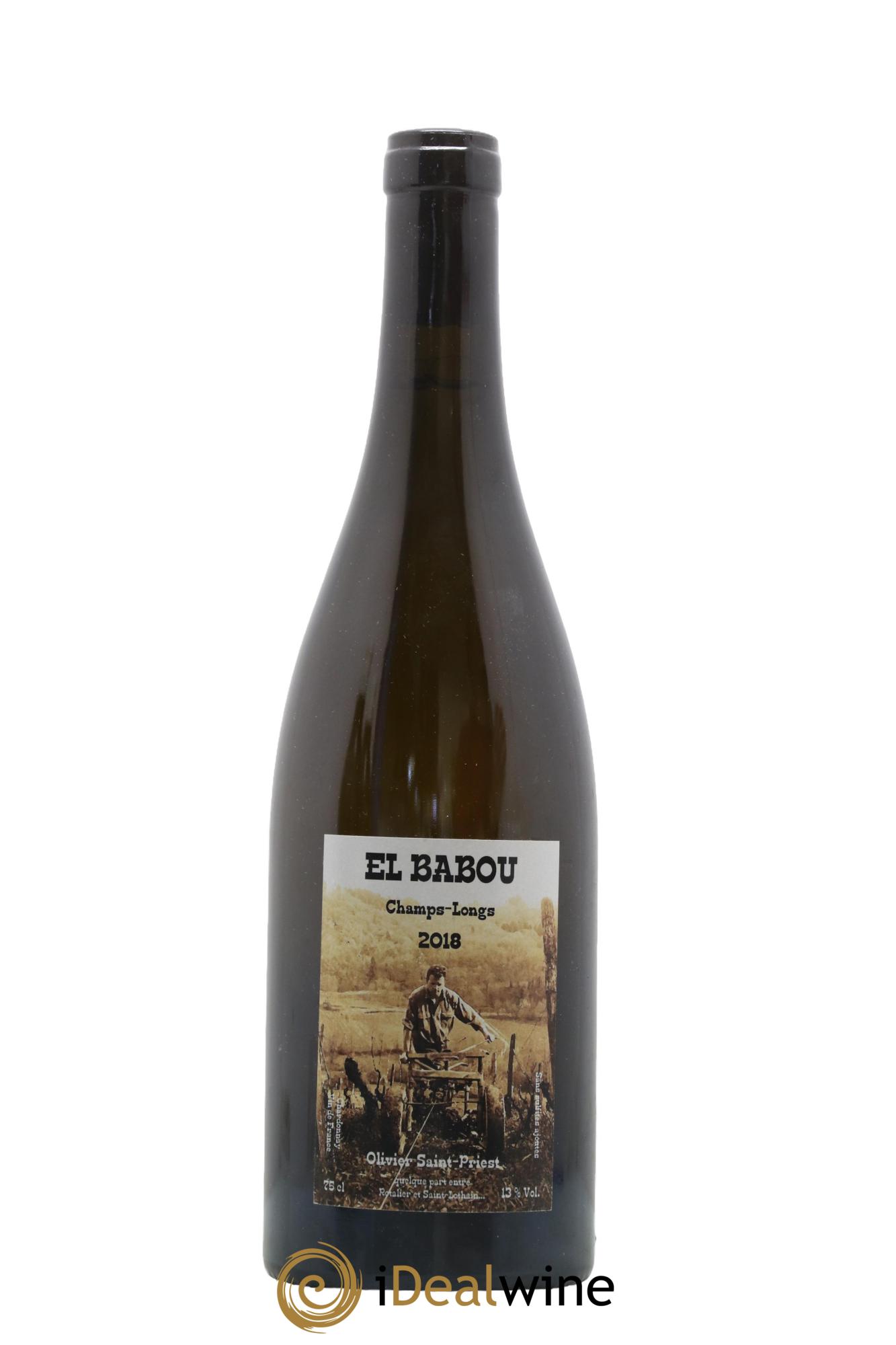 Vin de France Chardonnay Champs Longs El Babou (Olivier Saint-Priest) 2018 - Posten von 1 Flasche - 0