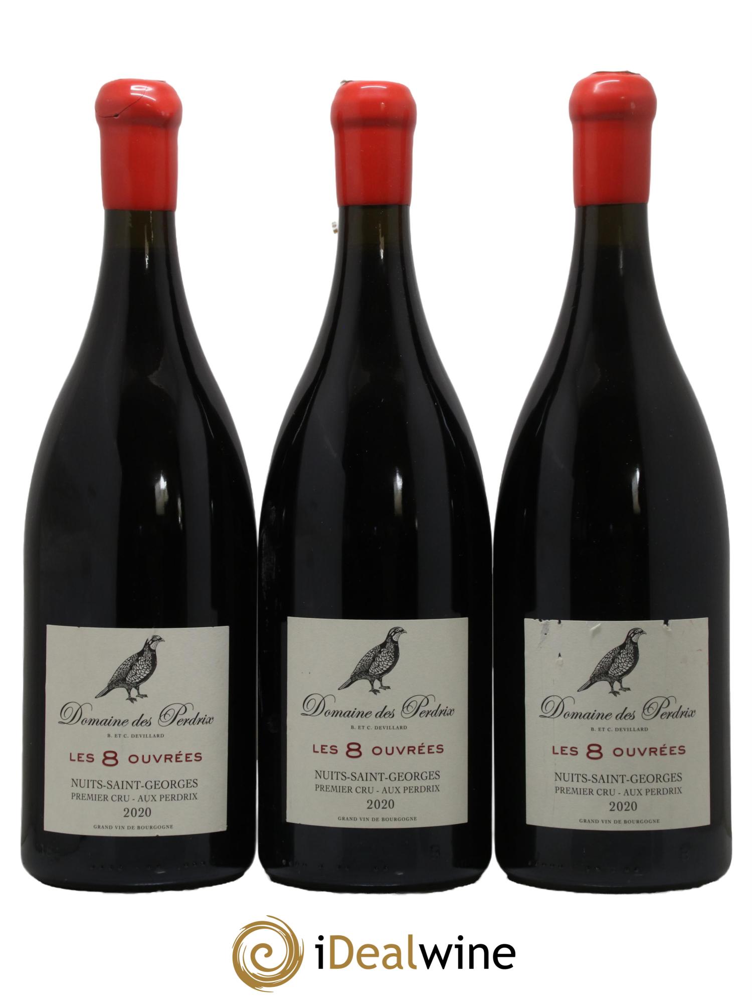 Nuits Saint-Georges 1er Cru Aux Perdrix Les 8 Ouvrées Perdrix (Domaine des) 2020 - Lot de 3 magnums - 0