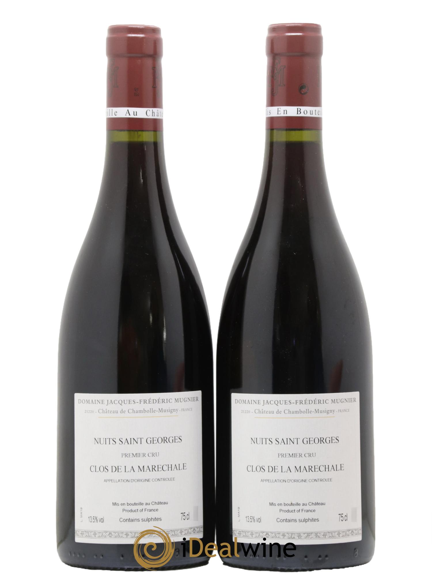 Nuits Saint-Georges 1er Cru Clos de La Maréchale Jacques-Frédéric Mugnier 2019 - Lotto di 2 bottiglie - 1