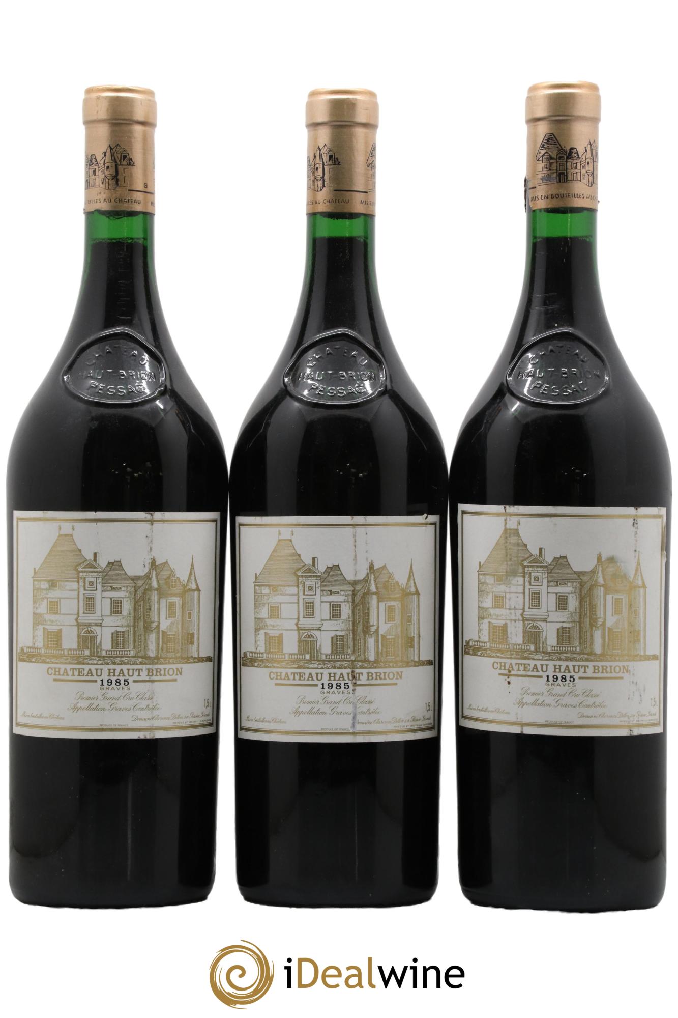 Château Haut Brion 1er Grand Cru Classé 1985 - Lotto di 3 magnum - 0